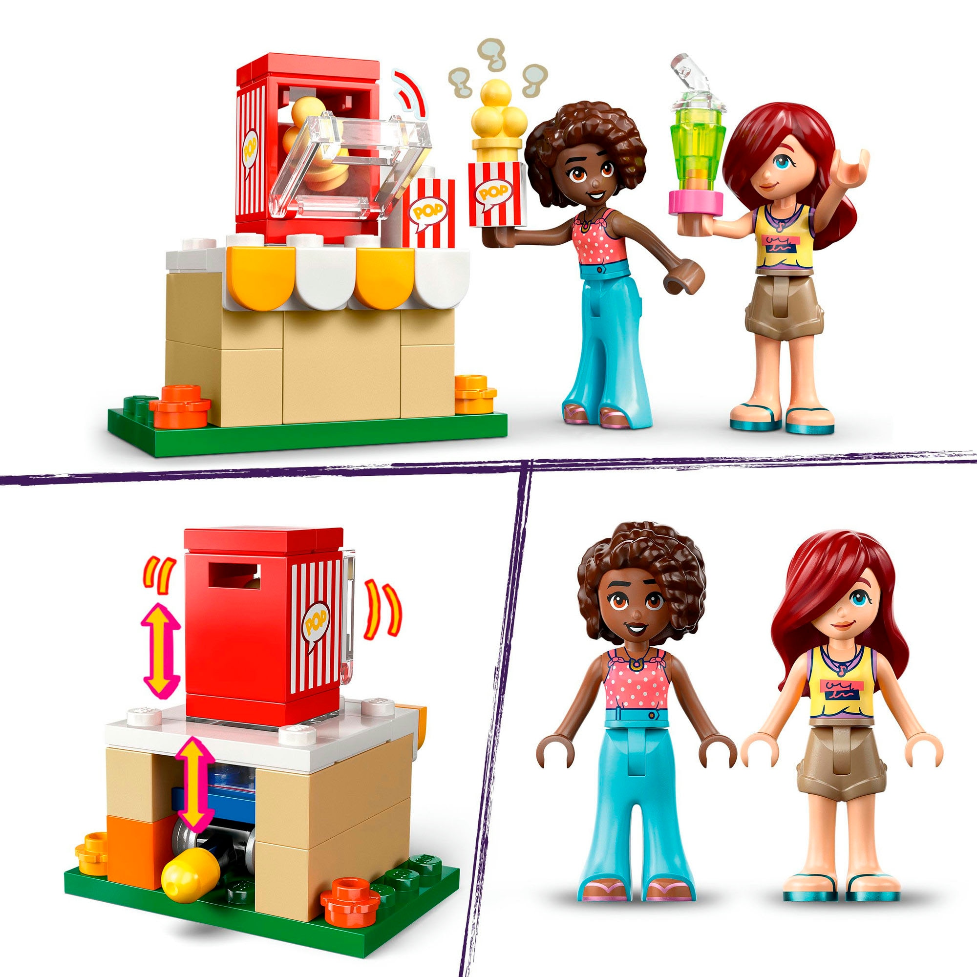 LEGO® Konstruktionsspielsteine »Filmabend mit Freunden (42642), LEGO Friends«, (154 St.), Made in Europe