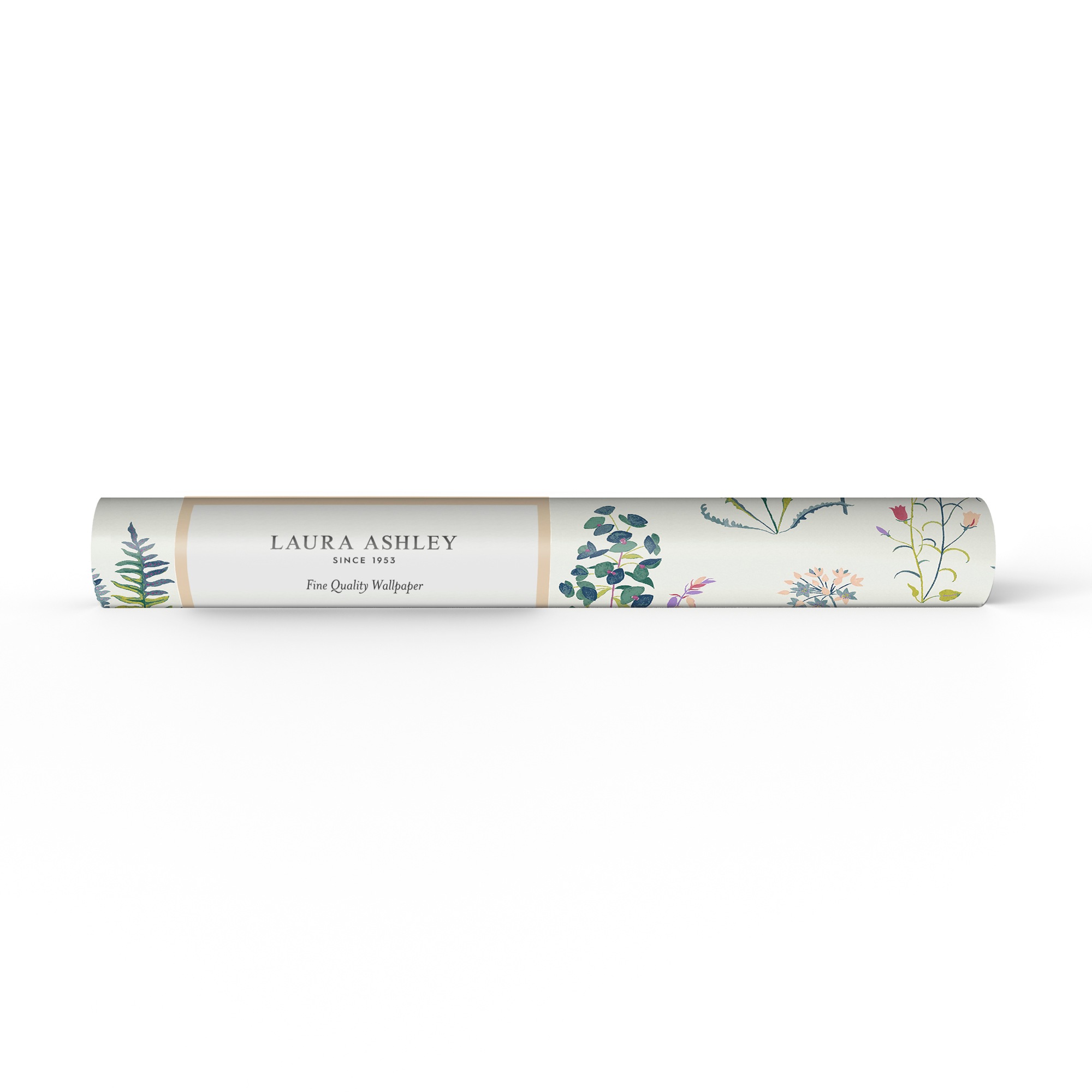 LAURA ASHLEY Vliestapete »Meadowvale Sprigs Violet« geblümt glatt 10mx52cm (ca. 5m2)
