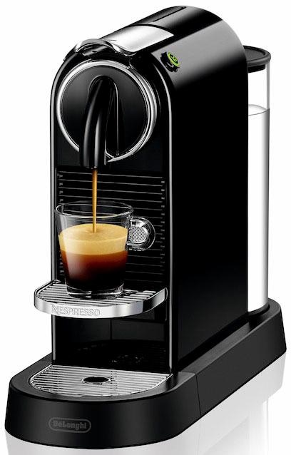 Nespresso Kapselmaschine »CITIZ EN 167.B von DeLonghi, Black«, inkl. Willkommenspaket mit 7 Kapseln