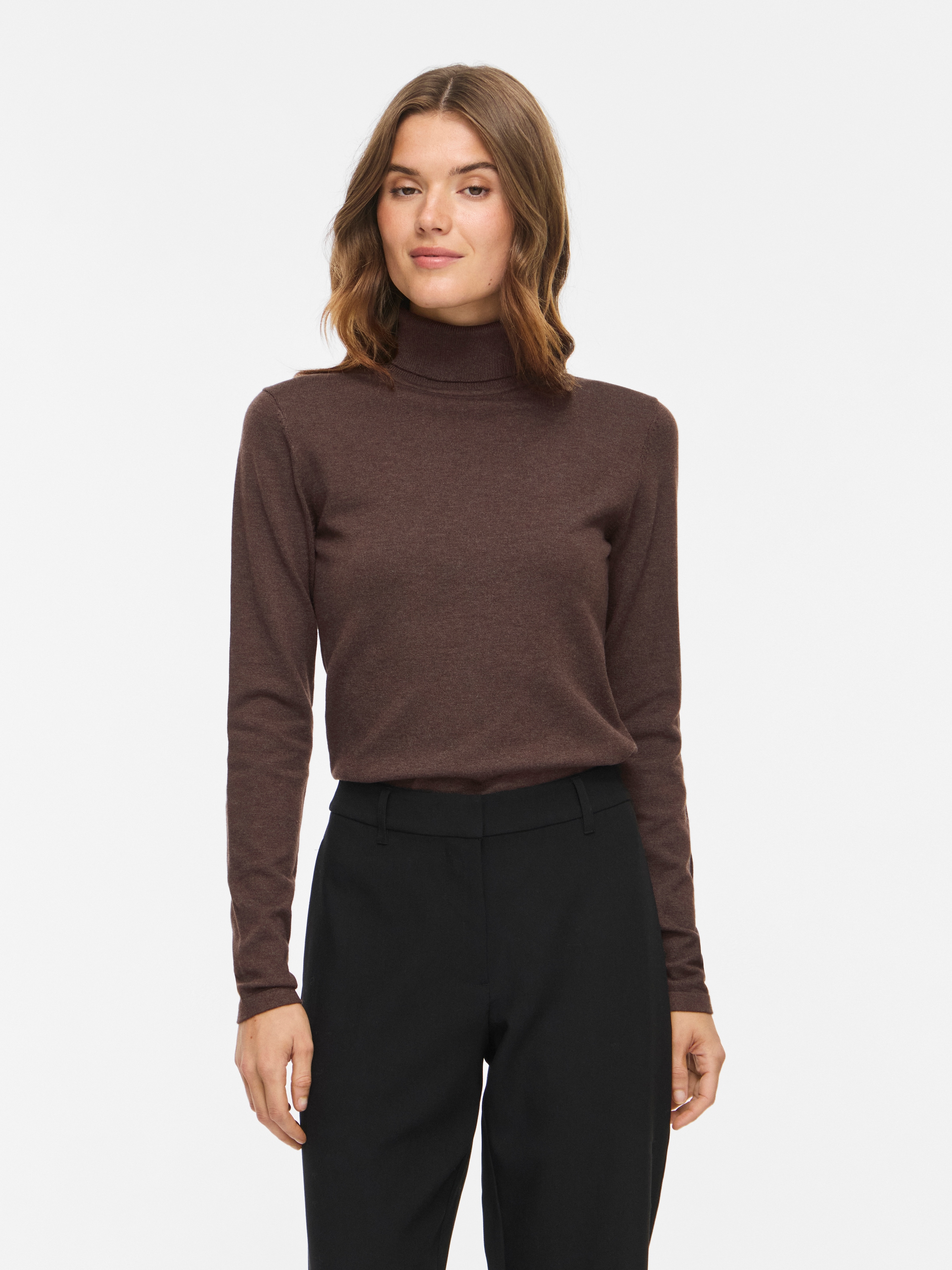 Vila Rollkragenpullover »VIMALU ROLLNECK L/S KNIT TOP NOOS« Materialmix