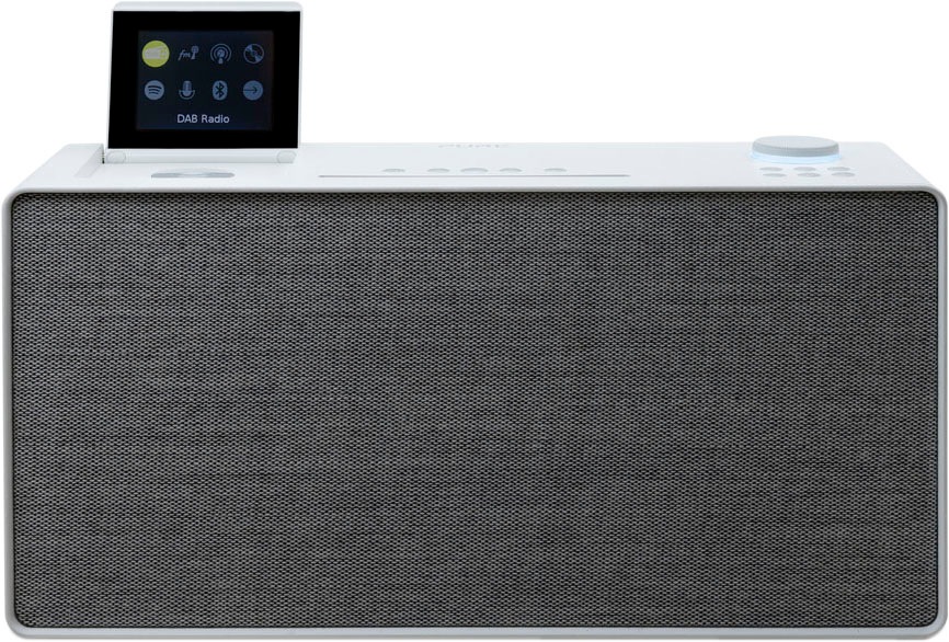PURE Digitalradio (DAB+) »Evoke Home« (Bluetooth WLAN Digitalradio (DAB+) FM-Tuner Internetradio 100 W) zusätzliches CD Laufwerk Cotton White