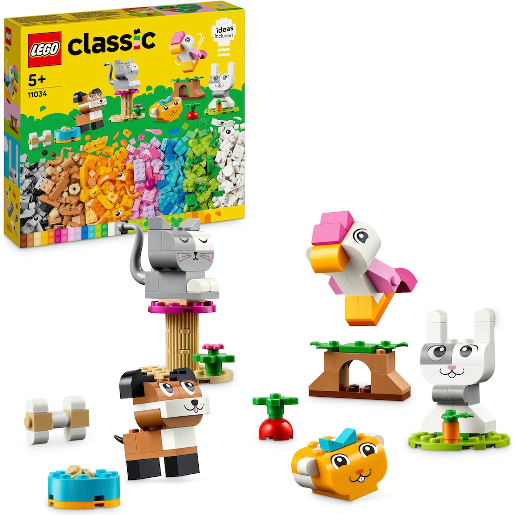 LEGO® Konstruktionsspielsteine »Kreative Tiere (11034), LEGO Classic«, (450 St.)