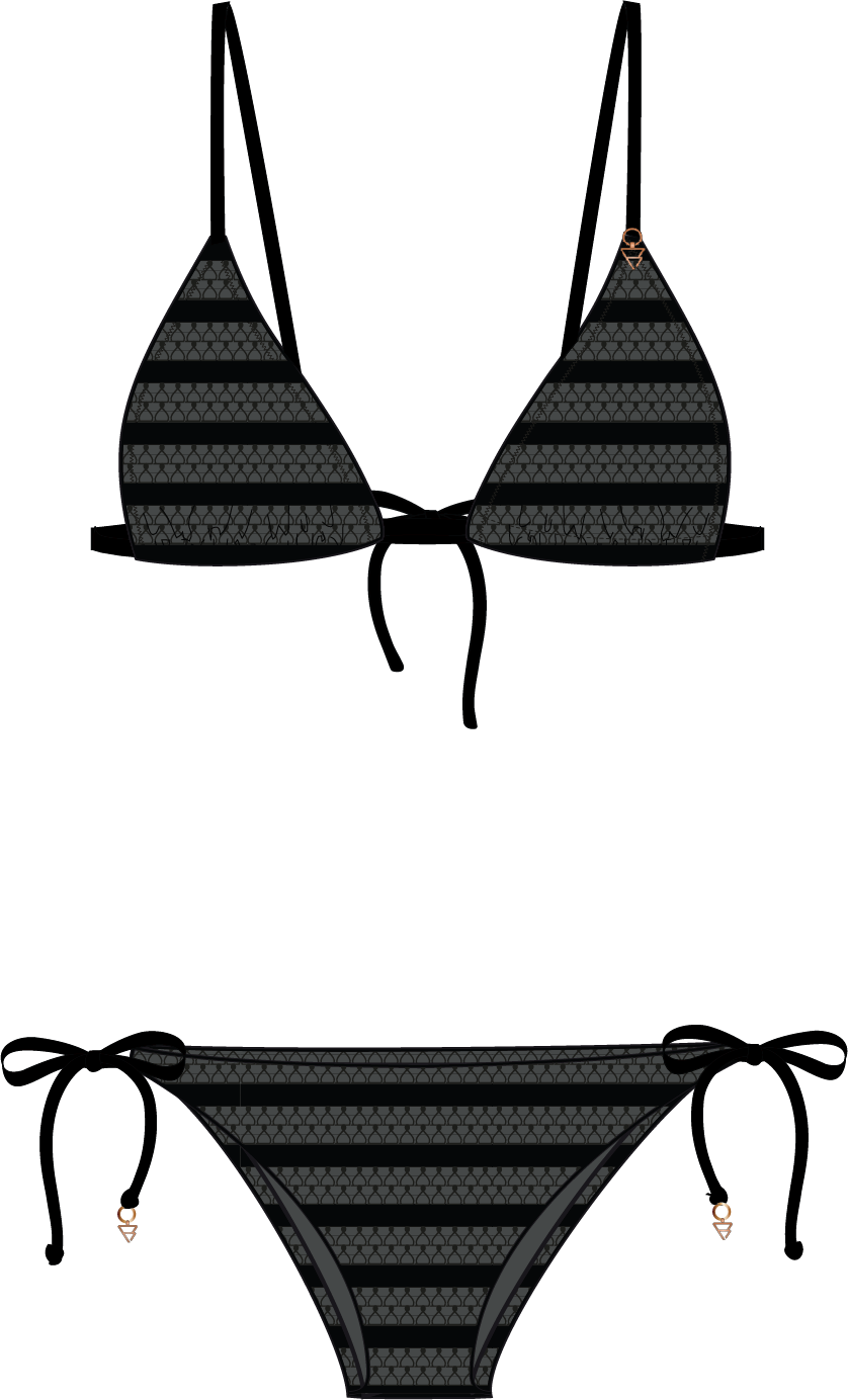 Brunotti Triangel-Bikini, (Set, 2 St.), mit Metall-Logo