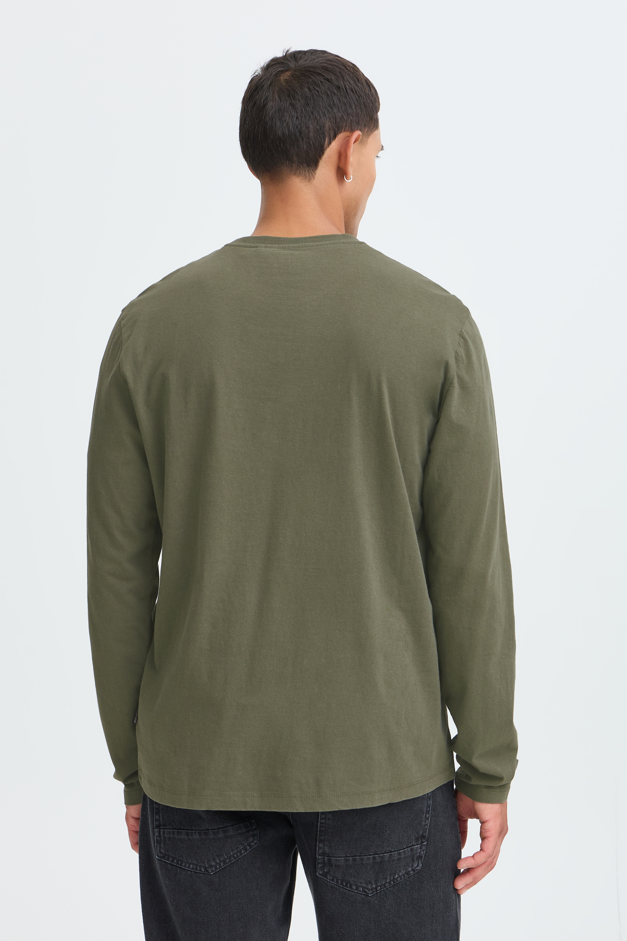 Blend Langarmshirt »BHKONSTANTIN L/S WASH O-NECK« Baumwolle, regular fit