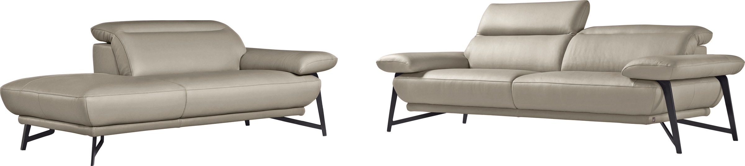 Egoitaliano Sofa »Anais, Design mit hohem Sitzkomfort, Fußfarbe schattengra günstig online kaufen