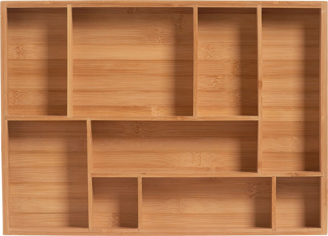 Zeller Present Schubladeneinsatz »Bamboo«, (1 St.), 9 Fächer für genügend Platz