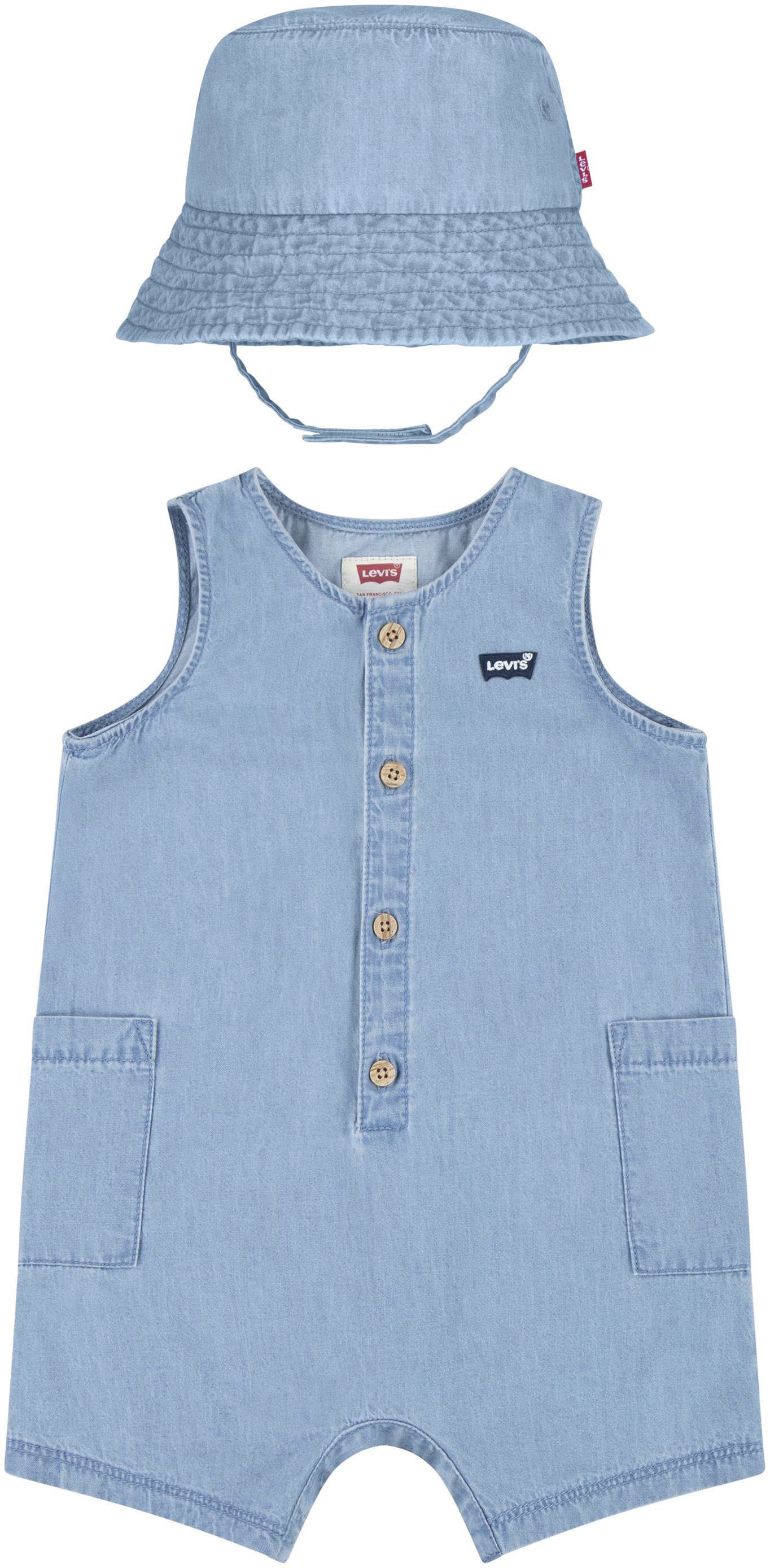 Levi's® Kids Starterpaket, Strampler und Hut für Babys