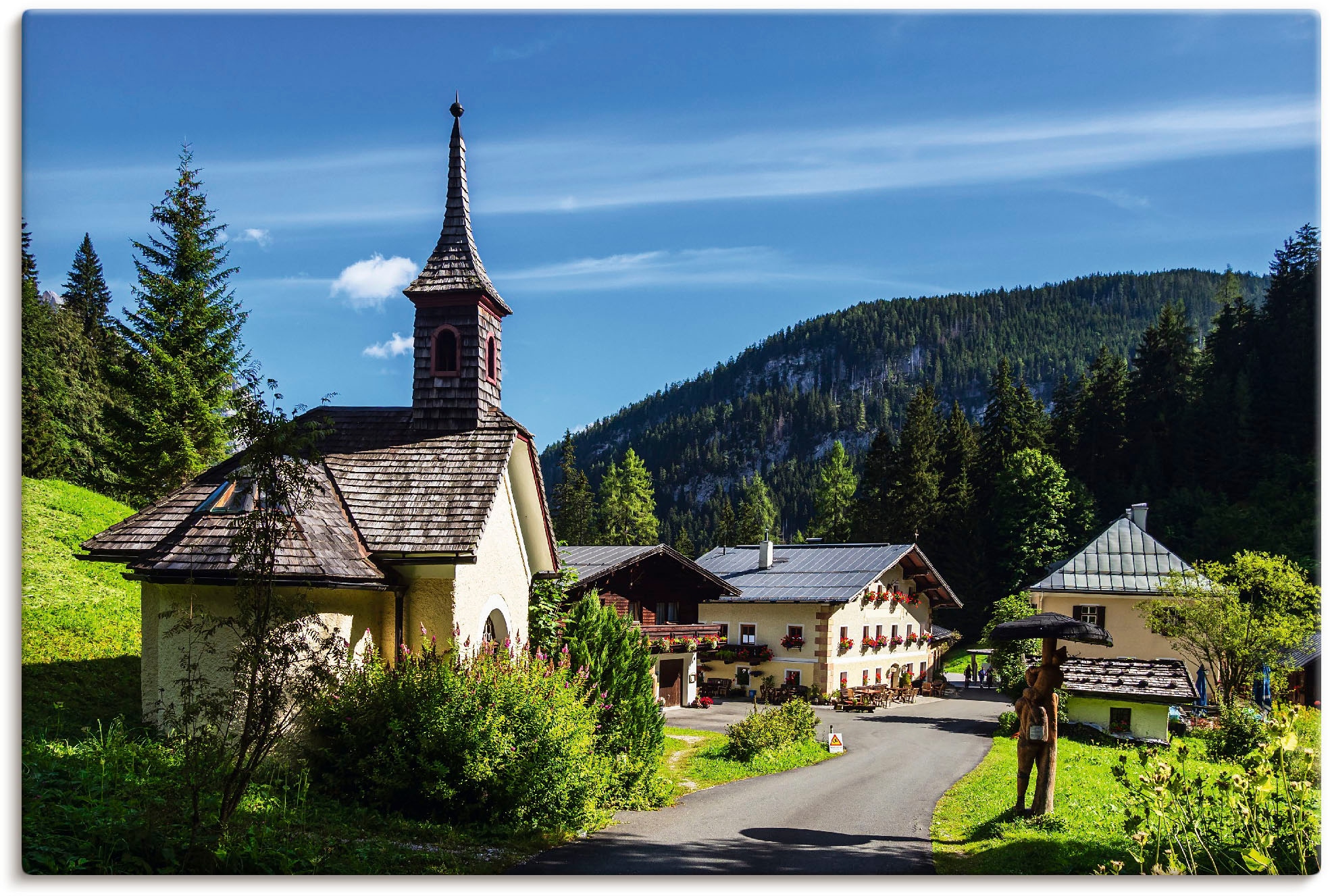 Artland Leinwandbild "Hirschbichl im Berchtesgadener Land", Gebäude, (1 St. günstig online kaufen