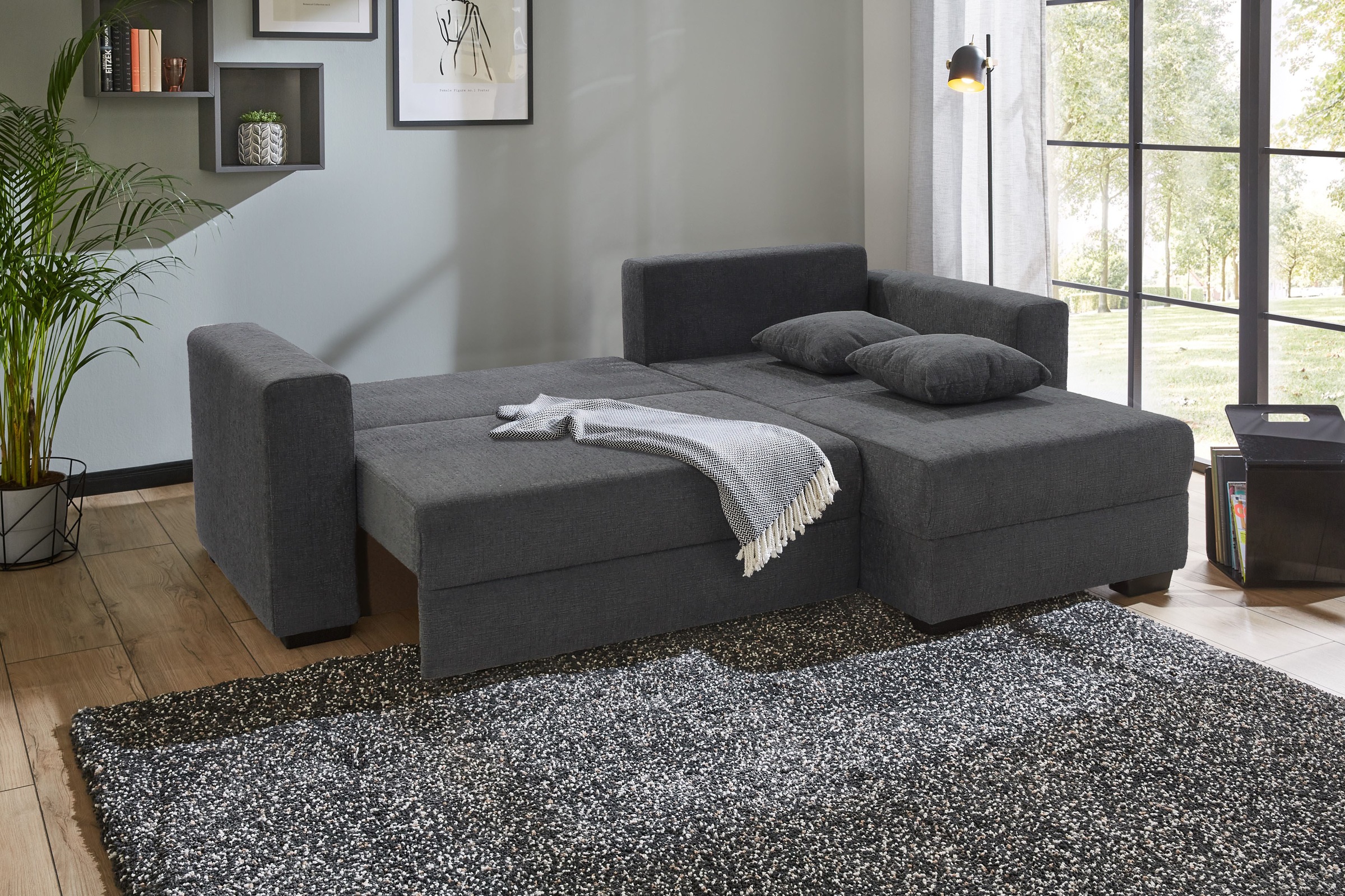 Jockenhöfer Gruppe Ecksofa »Elmau, L-Form, Breite 235cm«, inkl. Bettfunktio günstig online kaufen