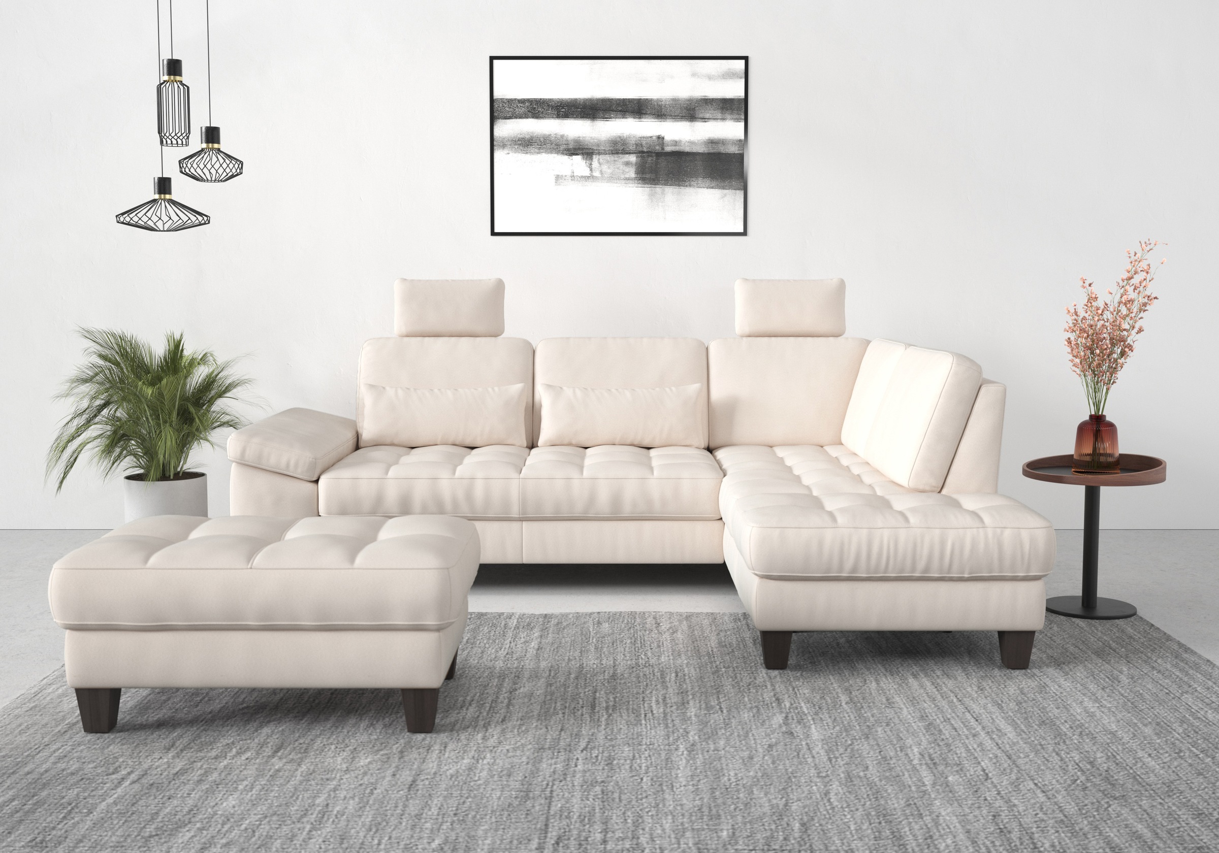 sit&more Ecksofa »Westham L-Form«, mit Ottomane, mit oder ohne Bettfunktion, Bettkasten, Verstellung