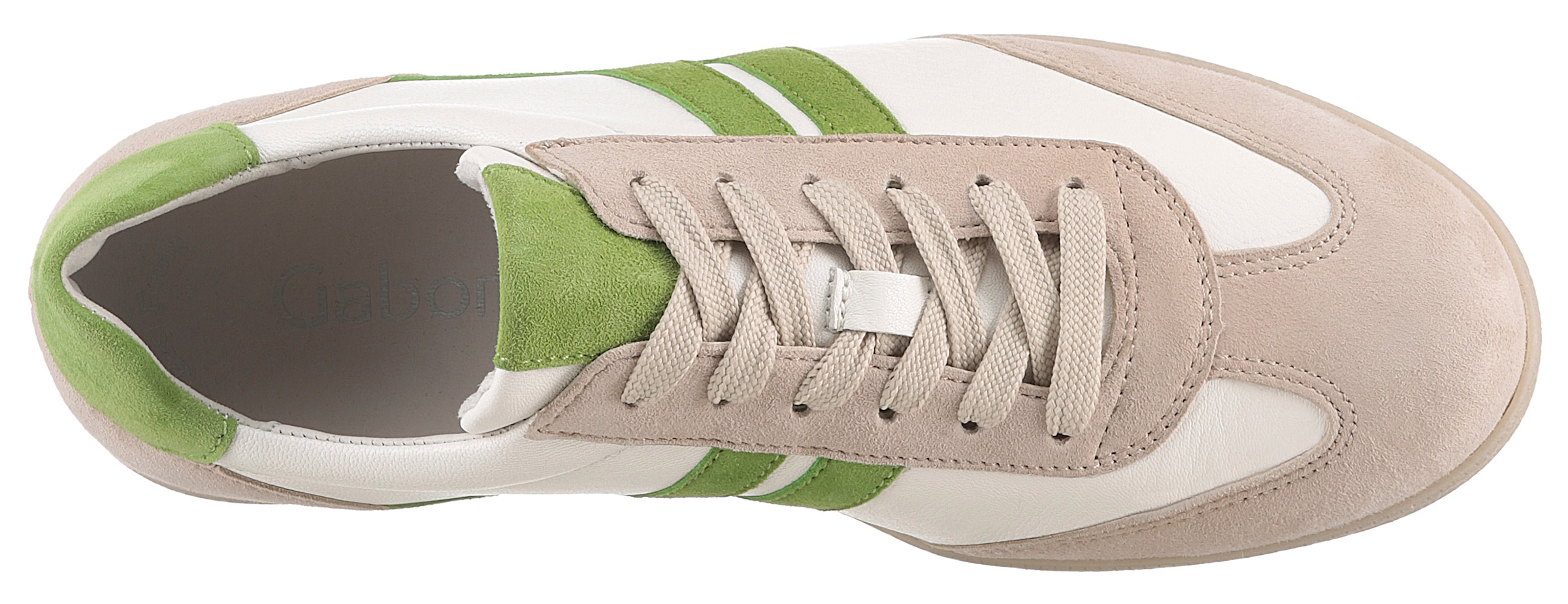 Gabor Plateausneaker, Freizeitschuh, Halbschuh, Schnürschuh mit gepolstertem Schaftrand