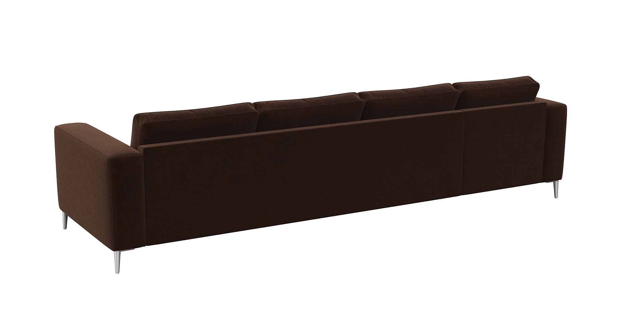 FLEXLUX Ecksofa »Fiore, super Sitzkomfort durch Kaltschaum im Sitz, L-Form«, breite Armlehnen, Füße Alu