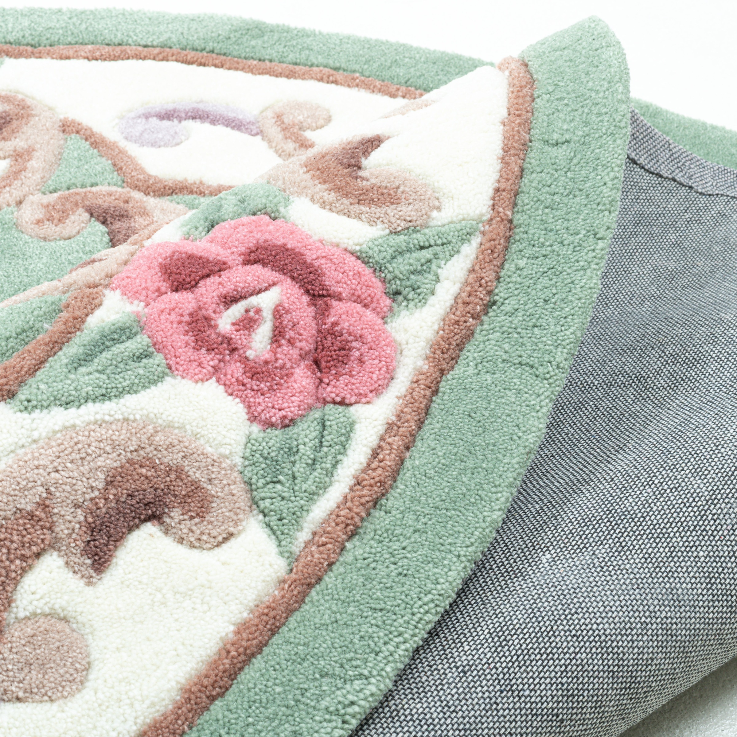 THEKO Teppich »Ming« rund 14 mm Höhe hochwertiges Acrylgarn, ideal im Wohnzimmer & Schlafzimmer