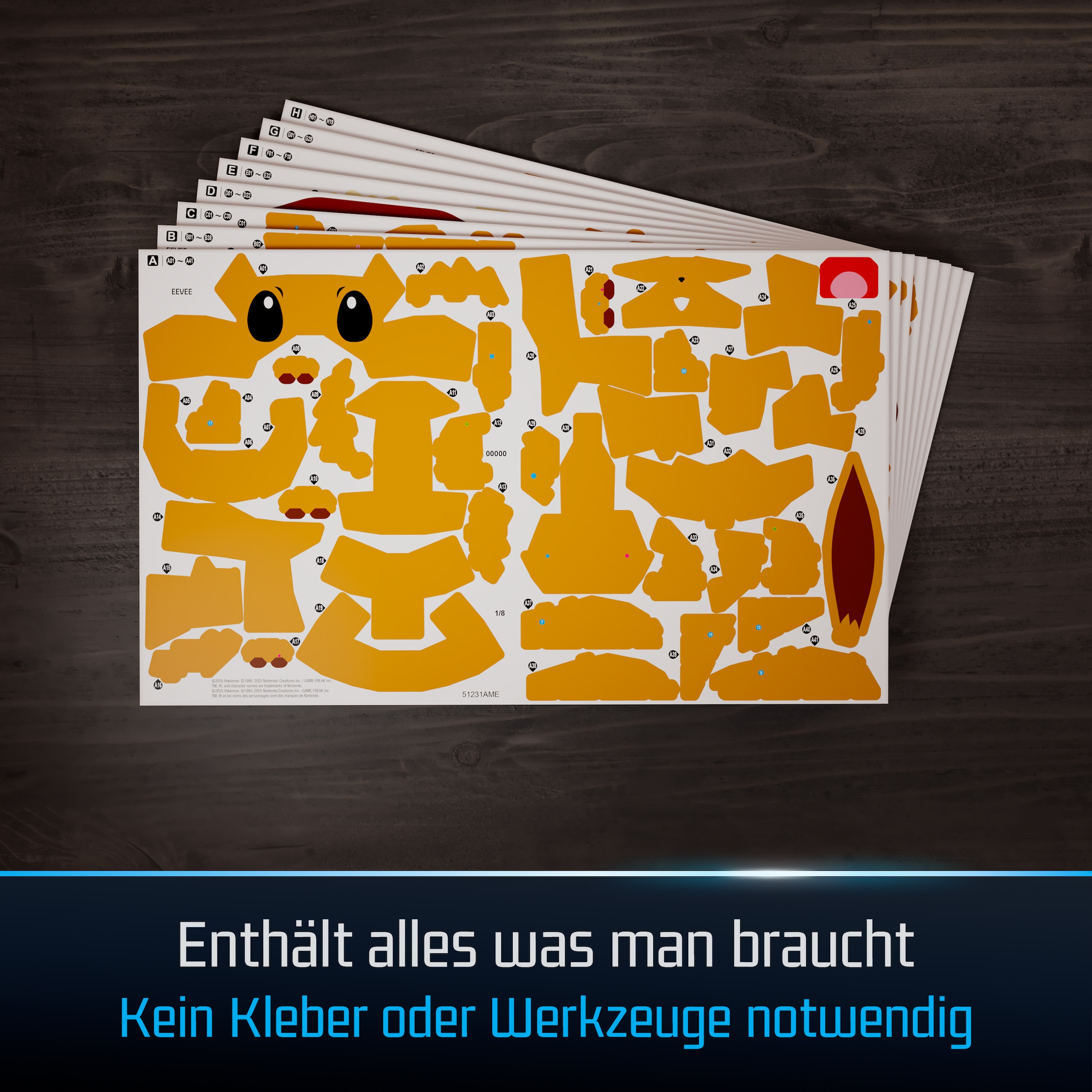 Spin Master Puzzle »4D Build Pokemon Evoli«