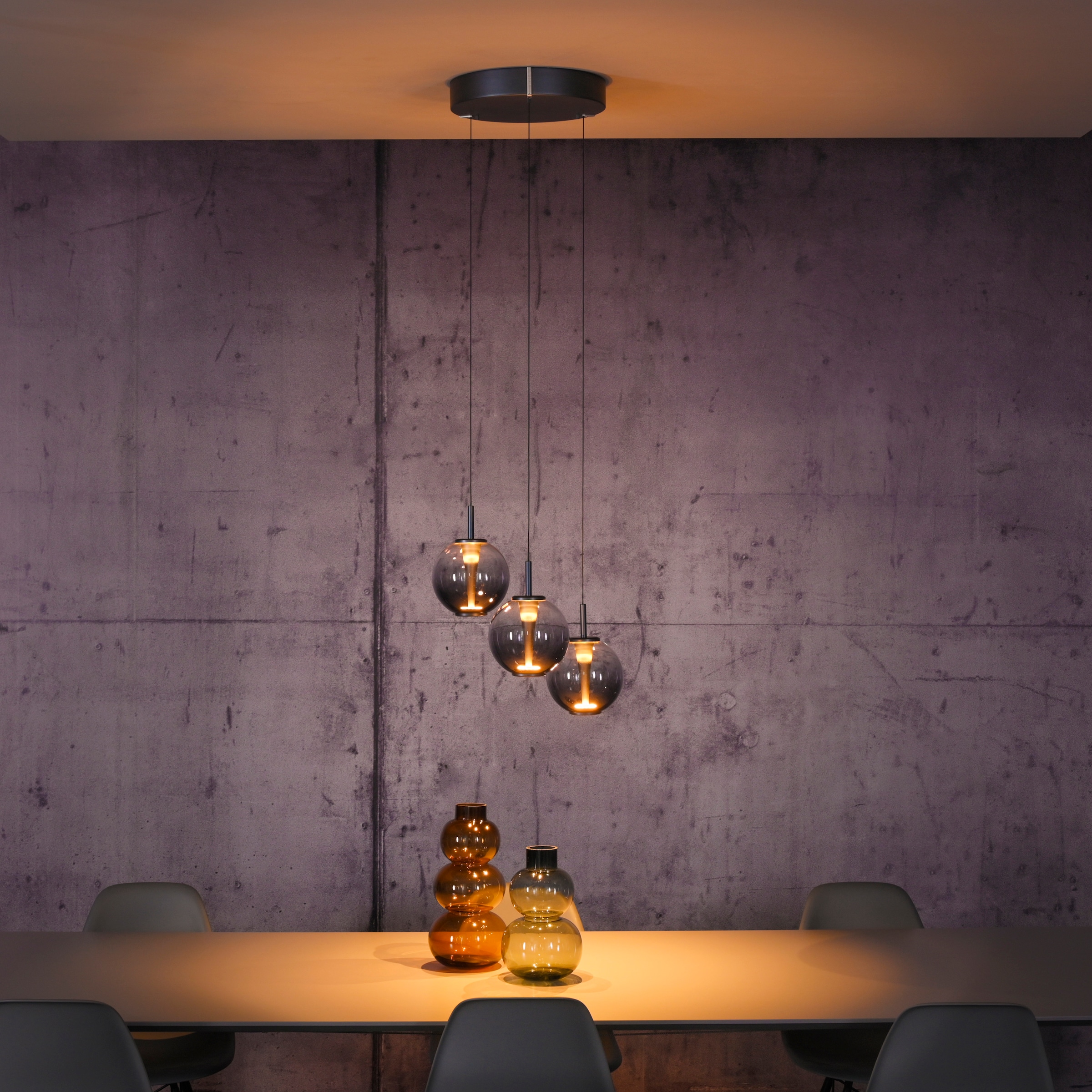Neuhaus PURE LED Pendelleuchte »PURE E-Infinity« LED-Board 1 Stk. warmweiß - kaltweiß e-SLIDE® Funktion, CCT, dimmbar, Fernbedienung