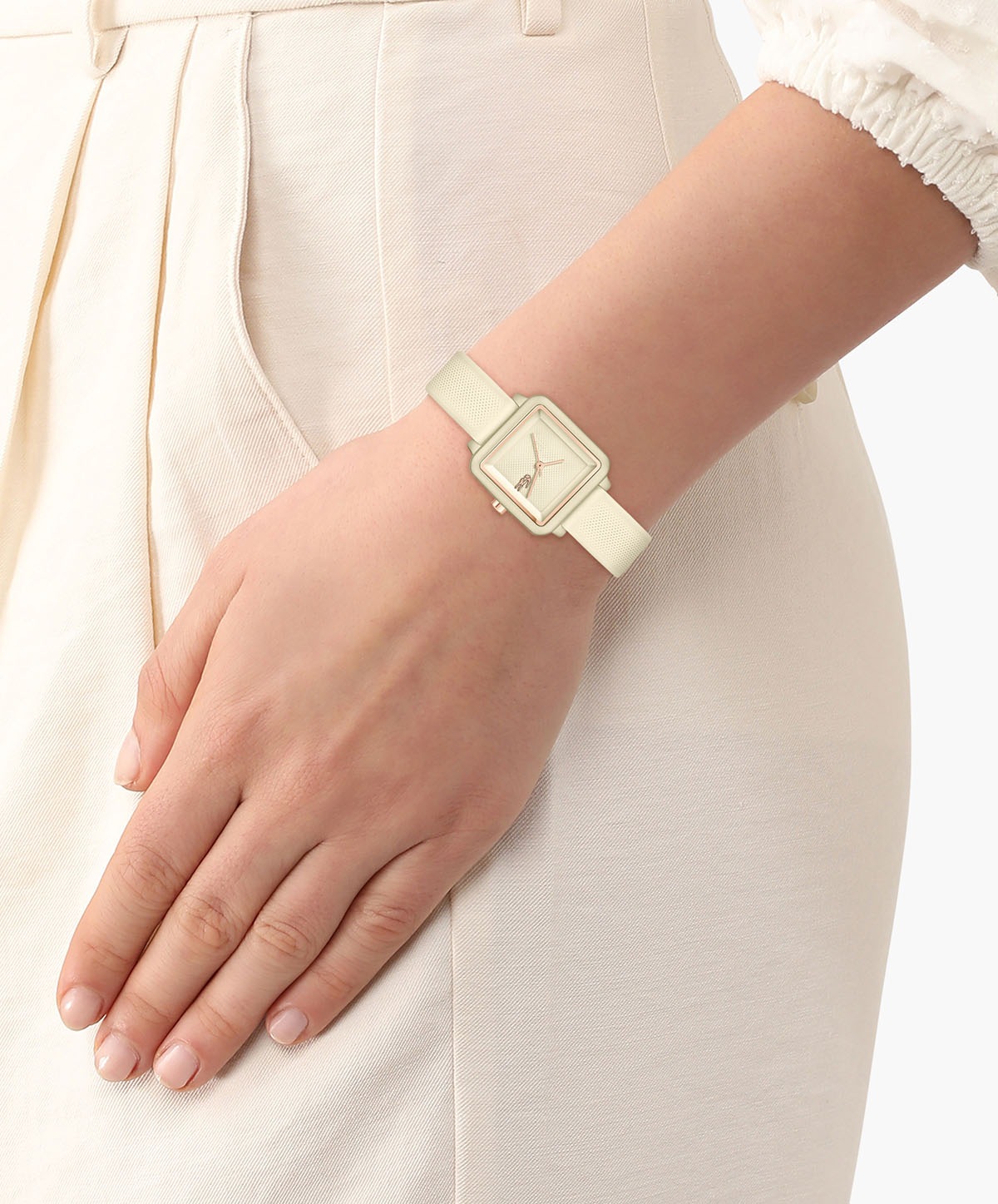 Lacoste Quarzuhr »LACOSTE.12.12 FLOW«, Armbanduhr, Damenuhr, analog, Silikonarmband