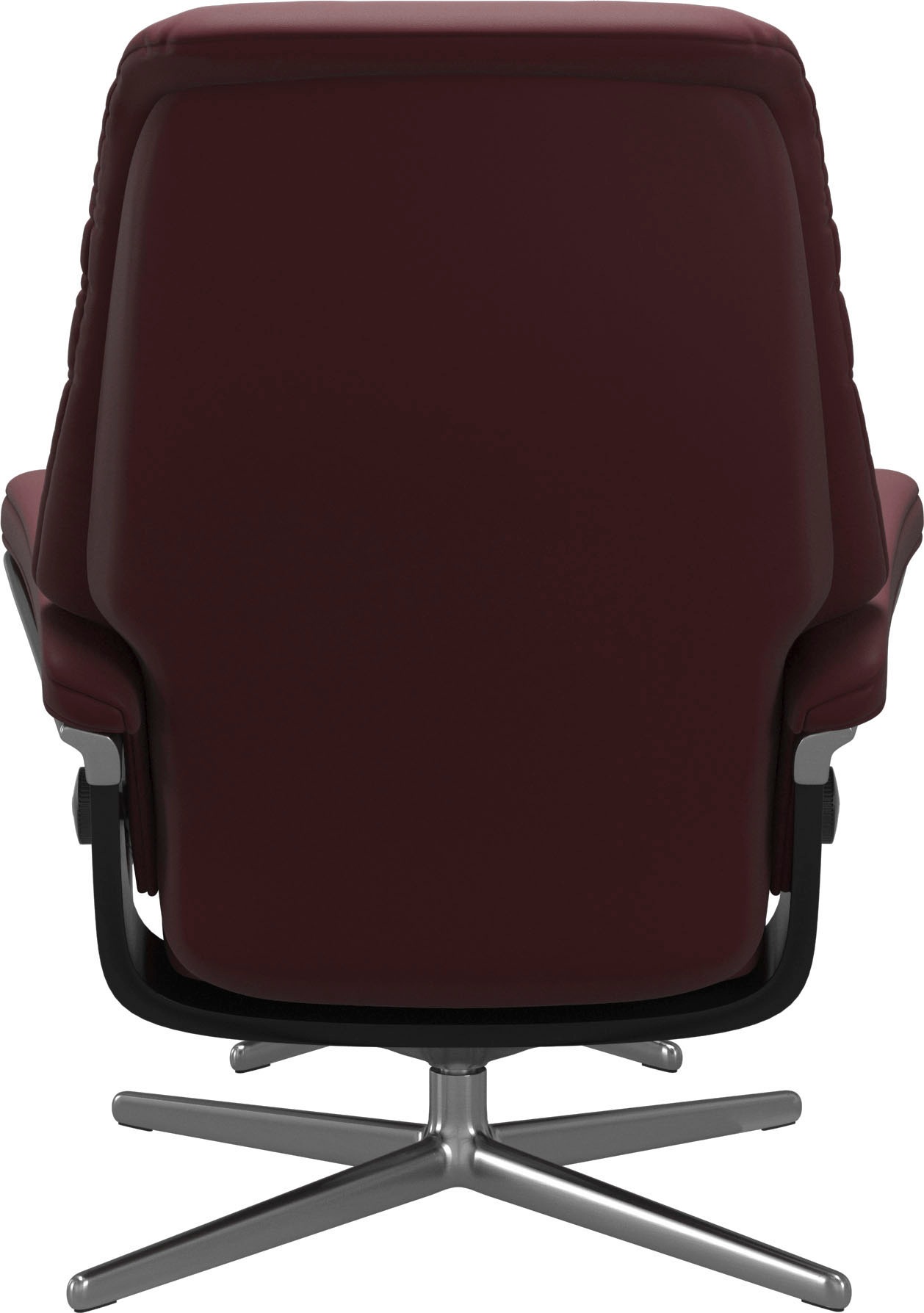 Stressless® Relaxsessel »Sunrise«, (Set, Relaxsessel mit Hocker), mit Hocker, mit Cross Base, Größe S, M & L, Holzakzent Schwarz