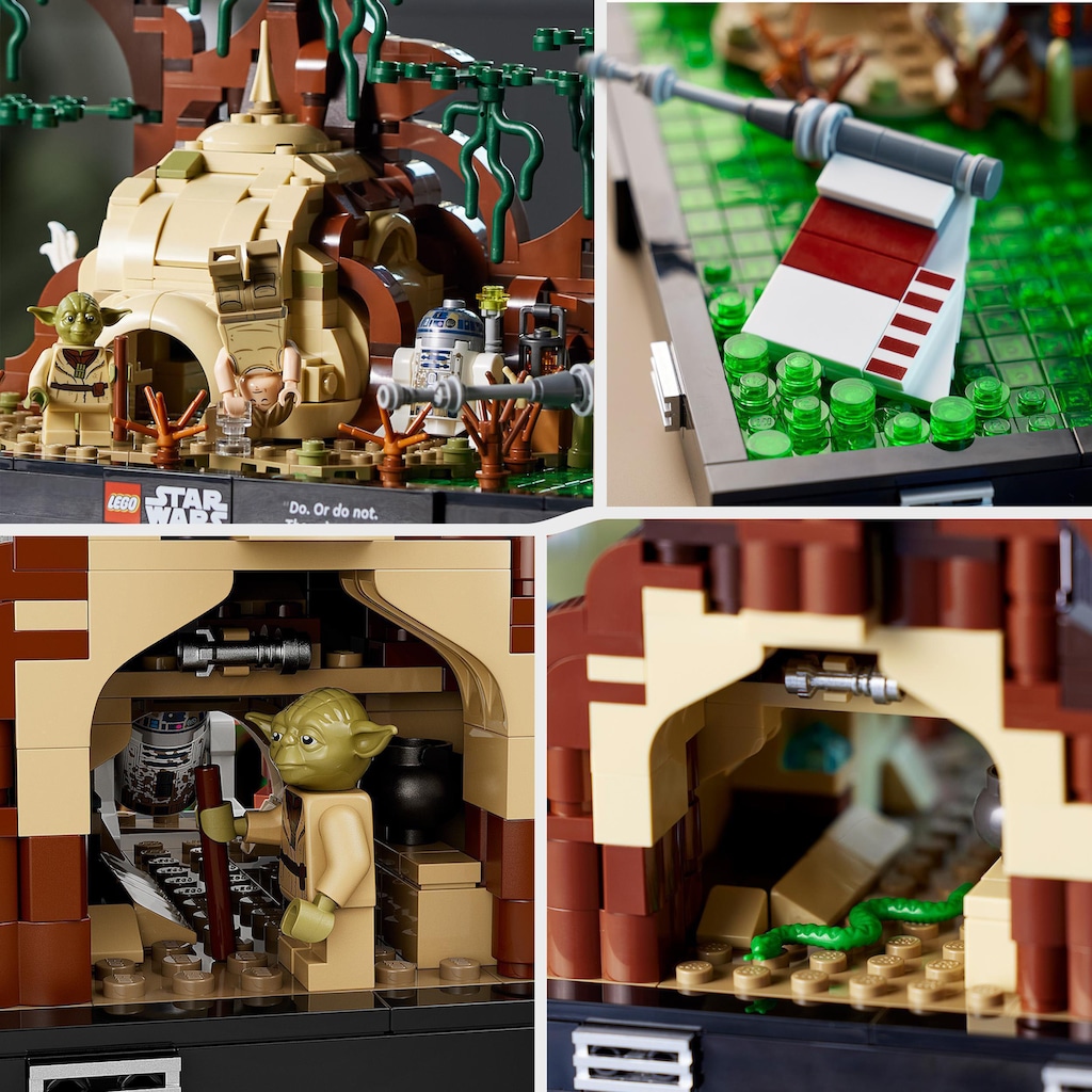 LEGO® Konstruktionsspielsteine »Jedi™ Training auf Dagobah™ – Diorama (75330), LEGO® Star Wars™«, (1000 St.), Made in Europe