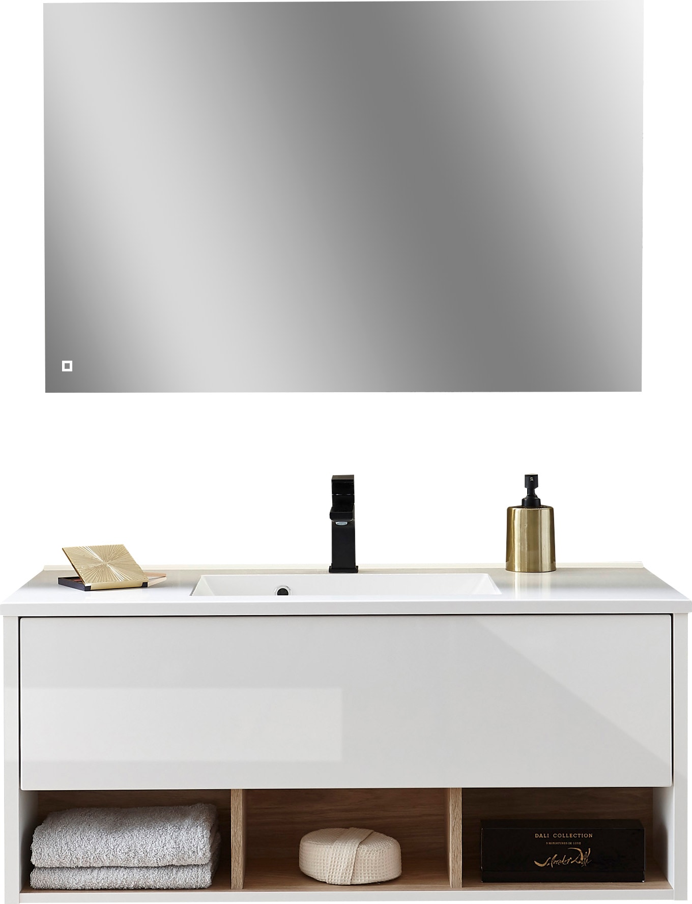 PLACES OF STYLE Badmöbel-Set »Studio Line, Bad im modernen Design, 2-teilig günstig online kaufen