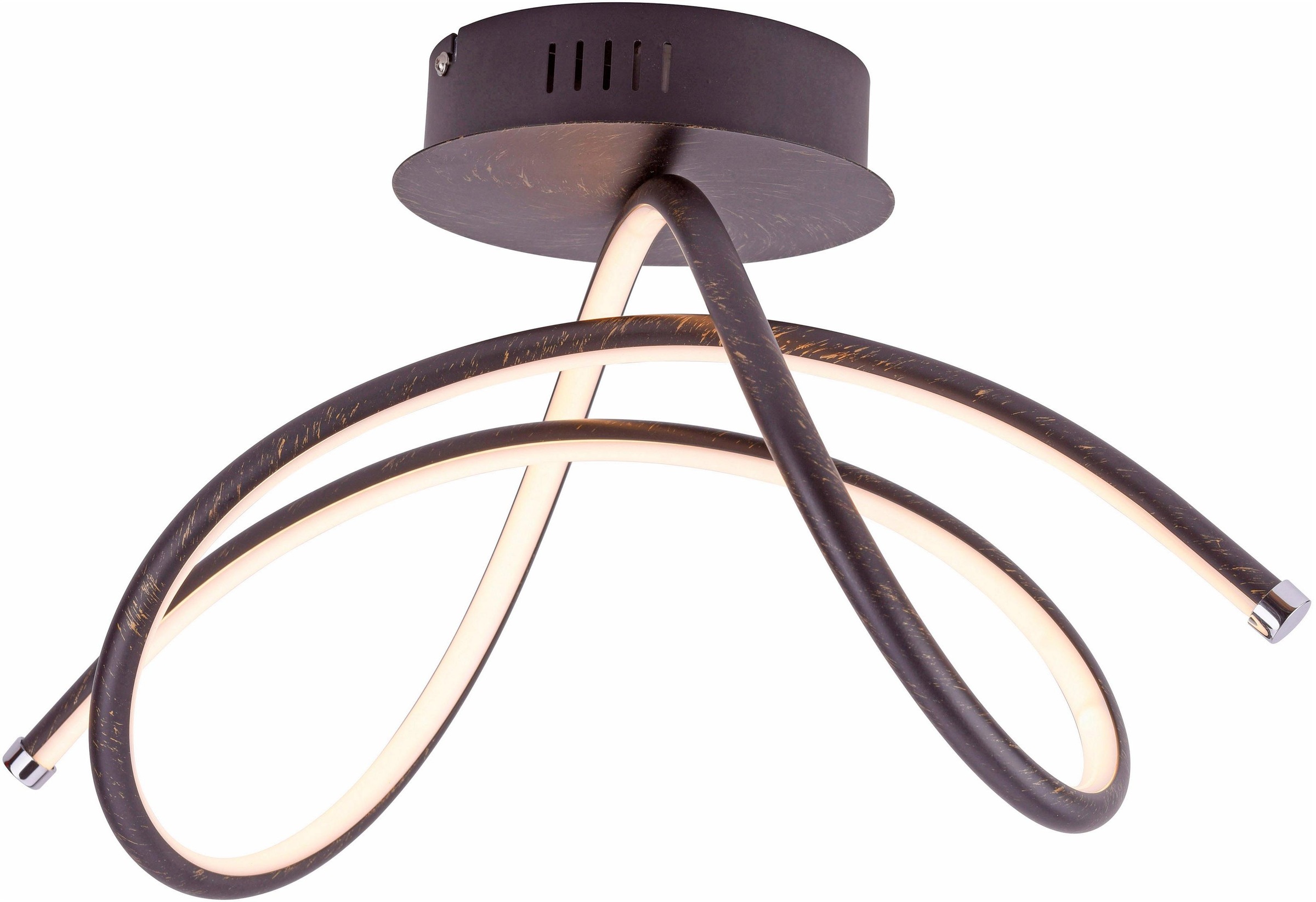 JUST LIGHT LED Deckenleuchte »VIOLETTA«, 1 flammig, Leuchtmittel LED-Board | LED fest integriert, inklusive festverbaute LED, aus Eisen gefertigte Deckenlampe