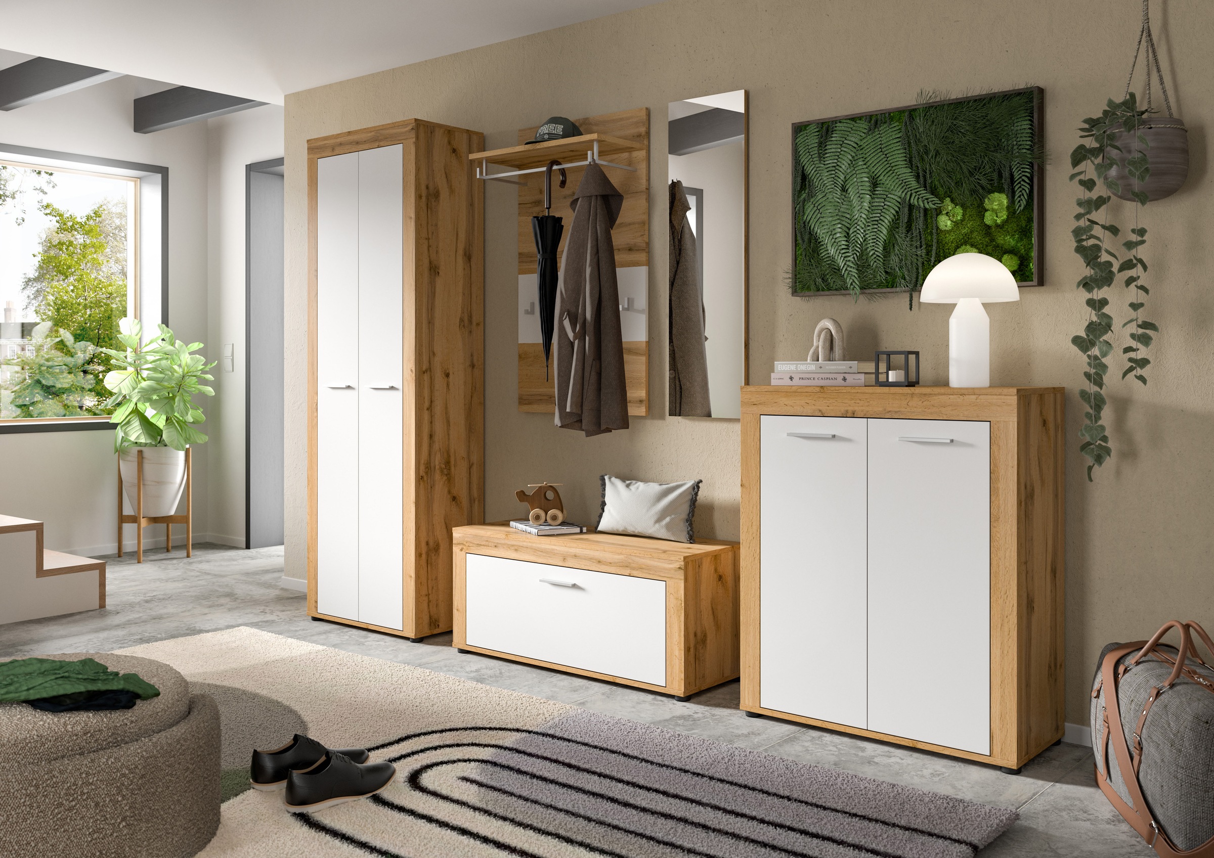 INOSIGN Sitzbank »Aosta Sitzbank«, (1 St.), Sitzbank, B: 100 cm, Flur, Diele, Garderoben