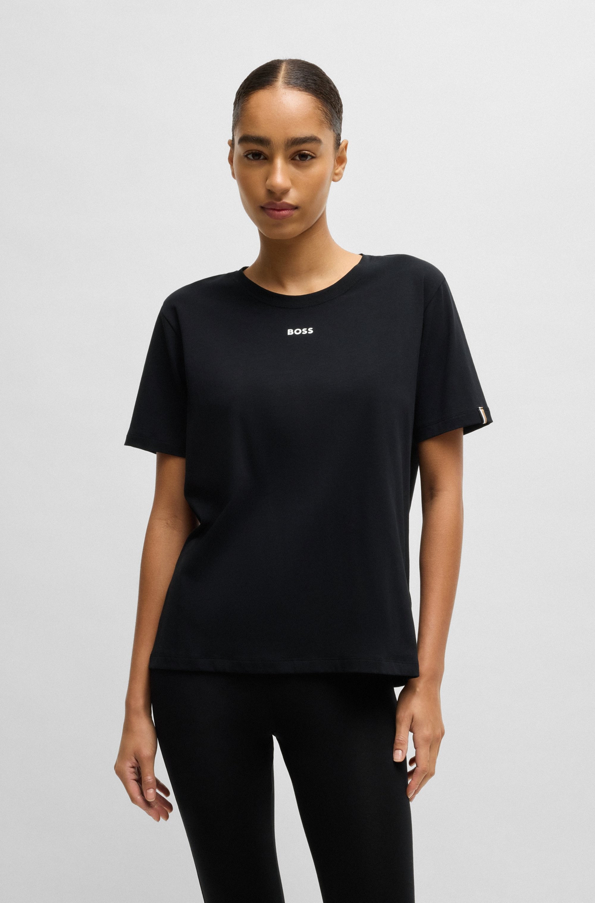 BOSS T-Shirt »CI_T-Shirt«, mit BOSS Logo-Schriftzug & Label
