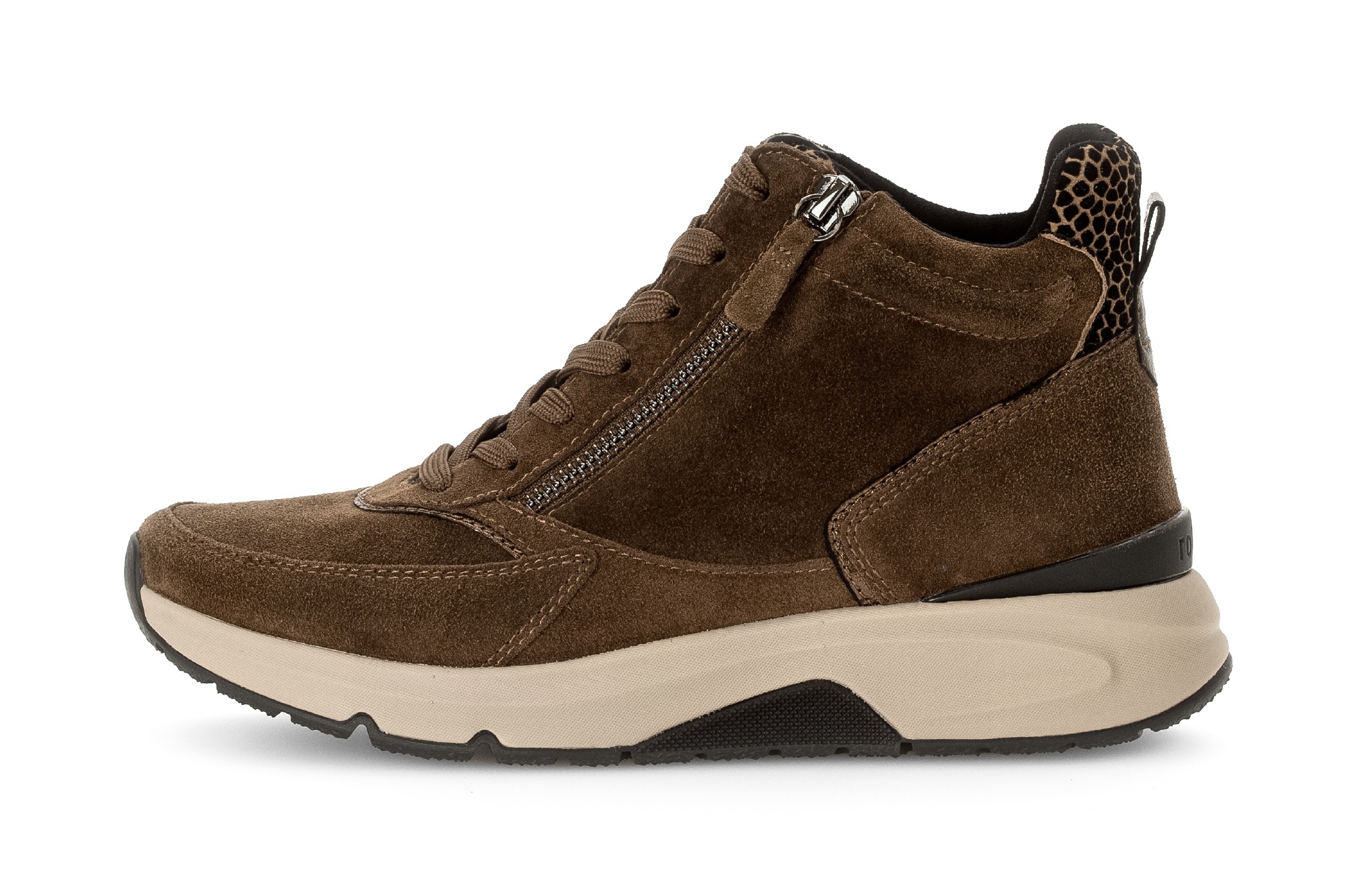 Gabor Rollingsoft Keilsneaker, Freizeitschuh, Schnürschuh, Schnürboots mit herausnehmbarem Fußbett