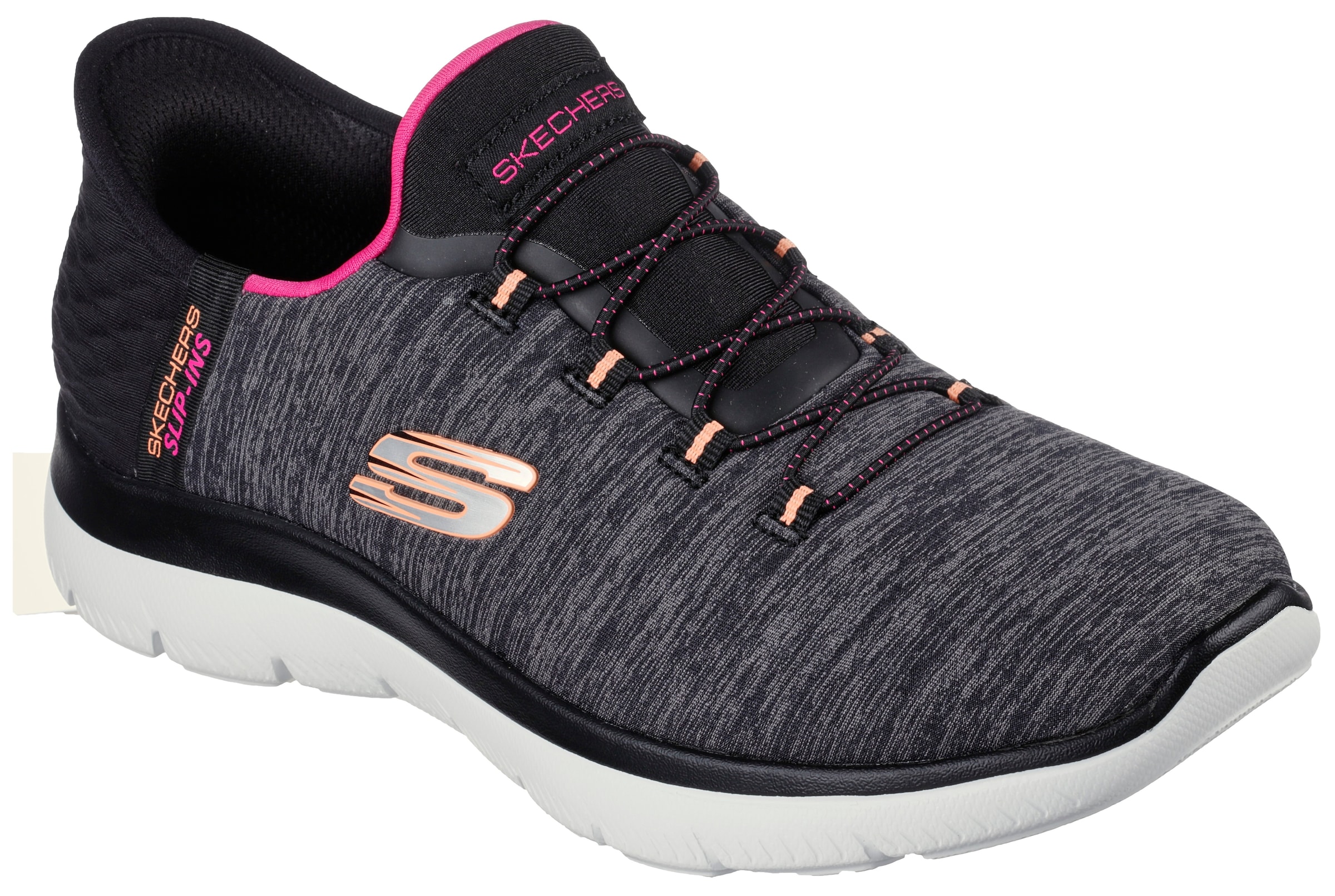 Skechers Slipper »SUMMITS DAZZLING HAZE«, Slip Ins Sneaker, Freizeitschuh mit dezenten Kontrastdetails