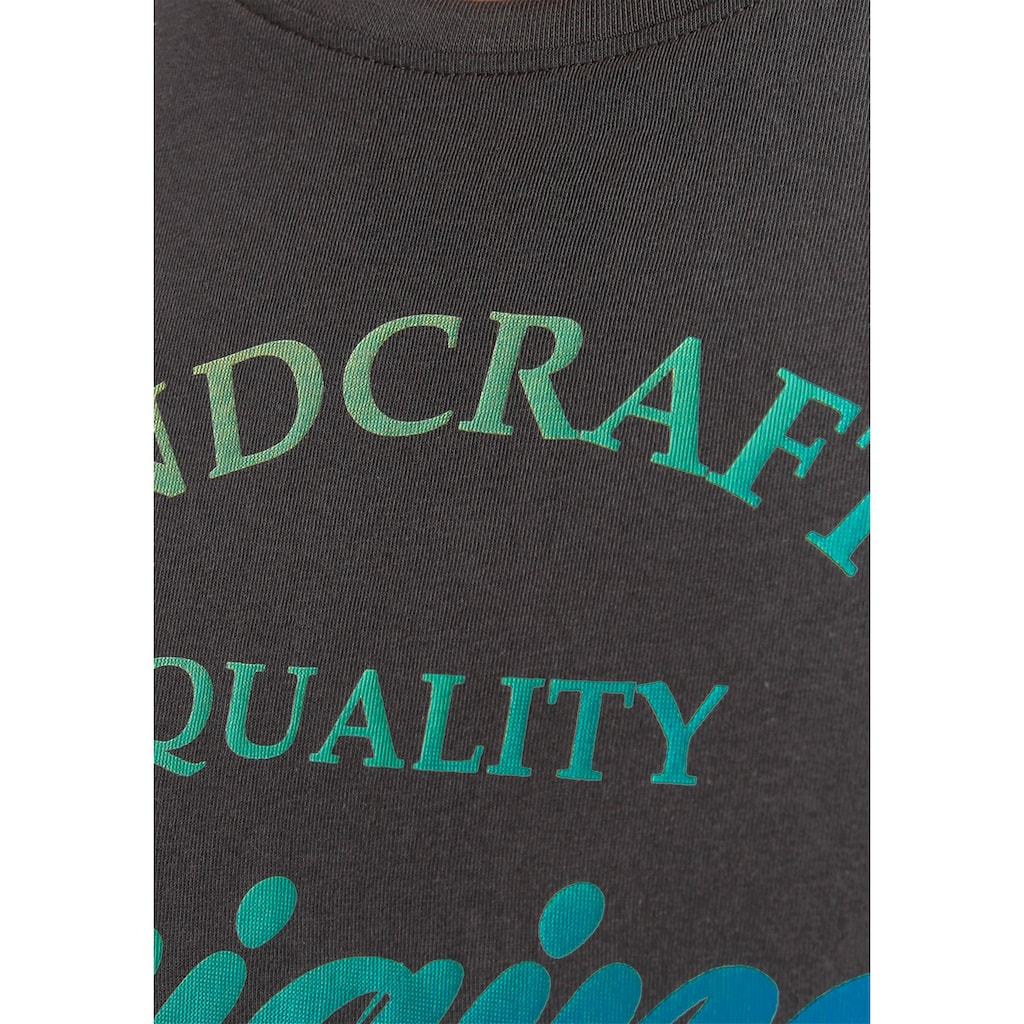 AJC T-Shirt, mit Farbverlauf im Frontprint