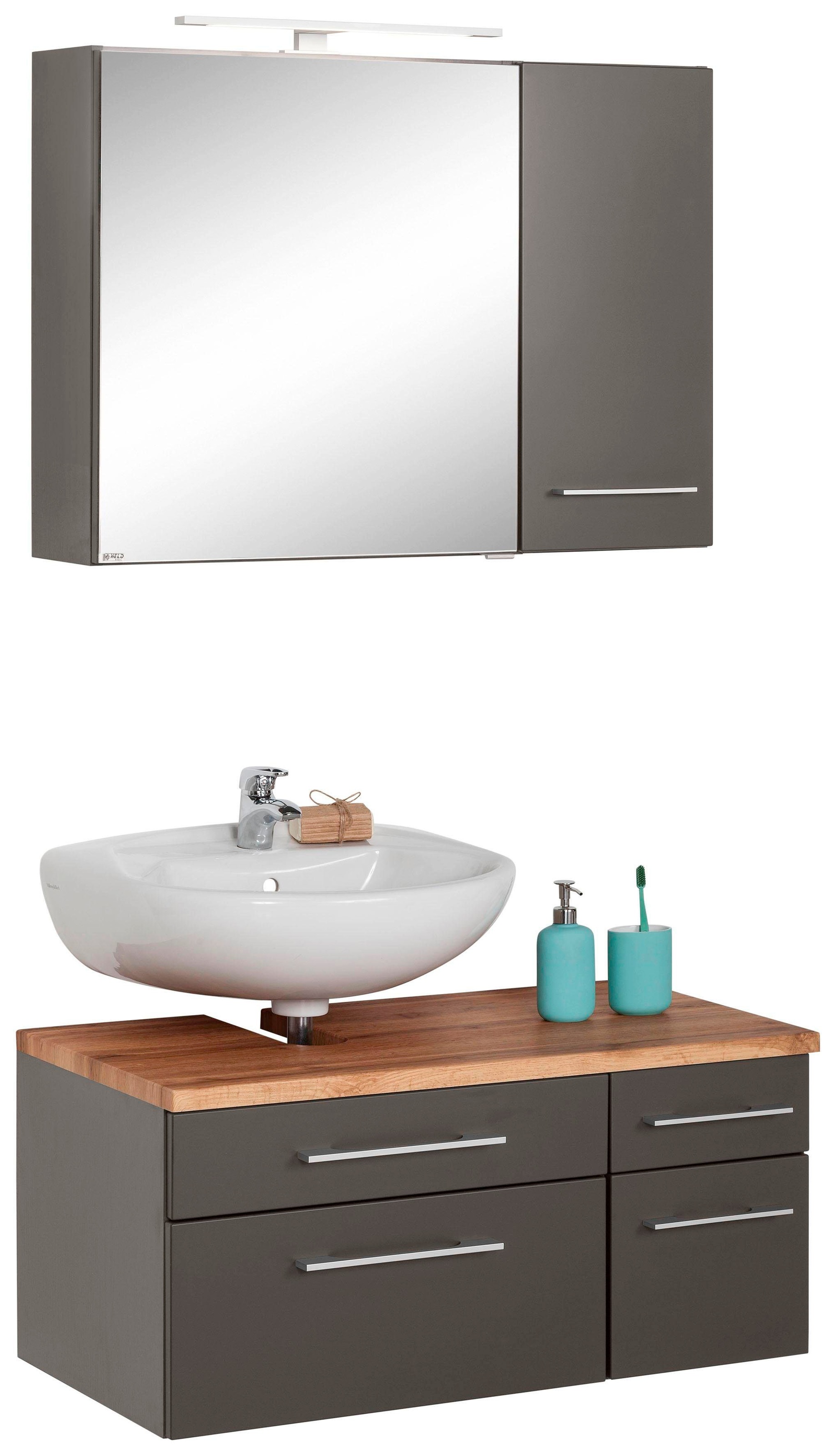 welltime Badmöbel-Set »Davos« 3 Stk. tlg. günstig online kaufen