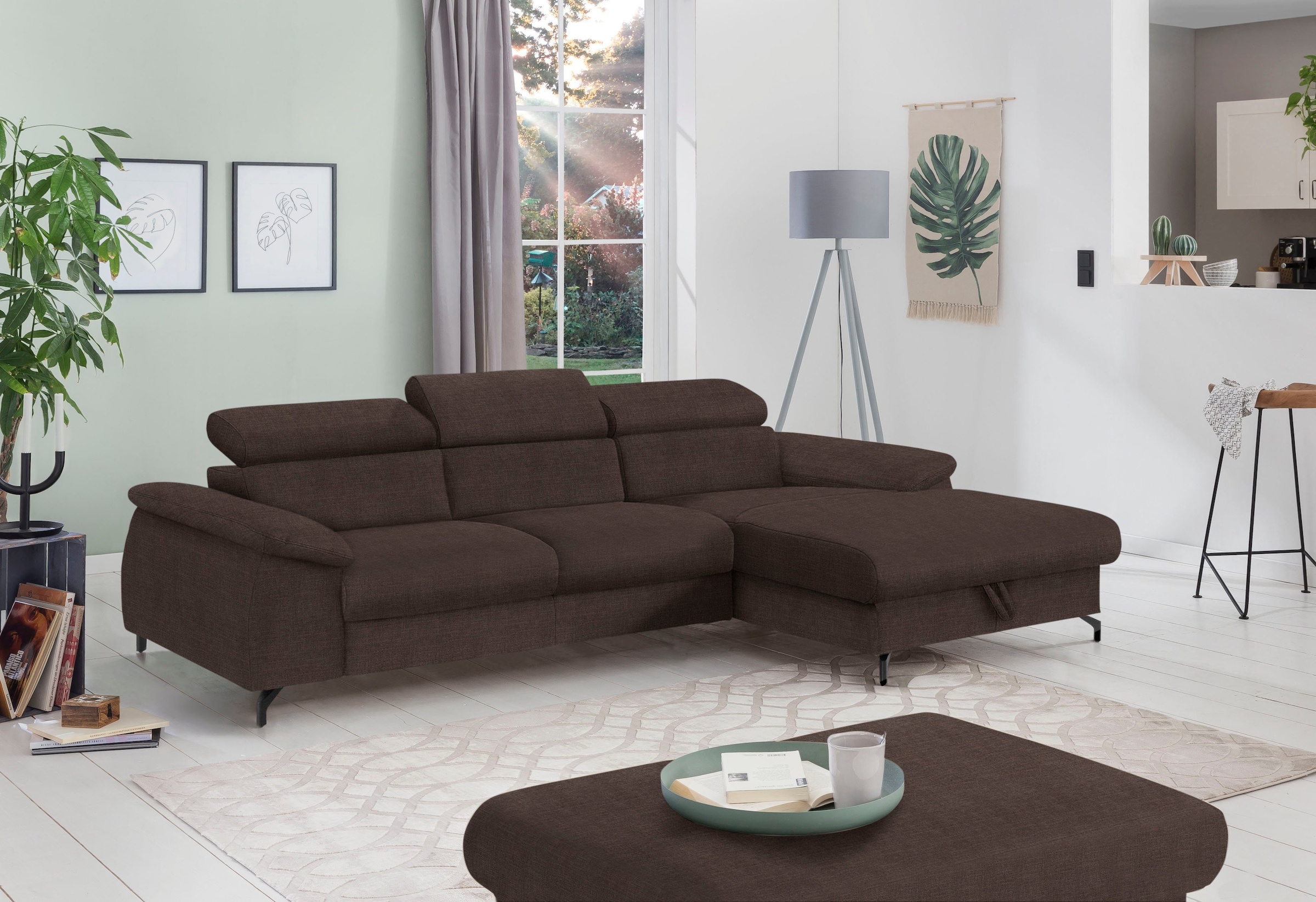 COTTA Polstergarnitur »Komaris L-Form«, (Set), Set bestehend aus: Ecksofa m günstig online kaufen