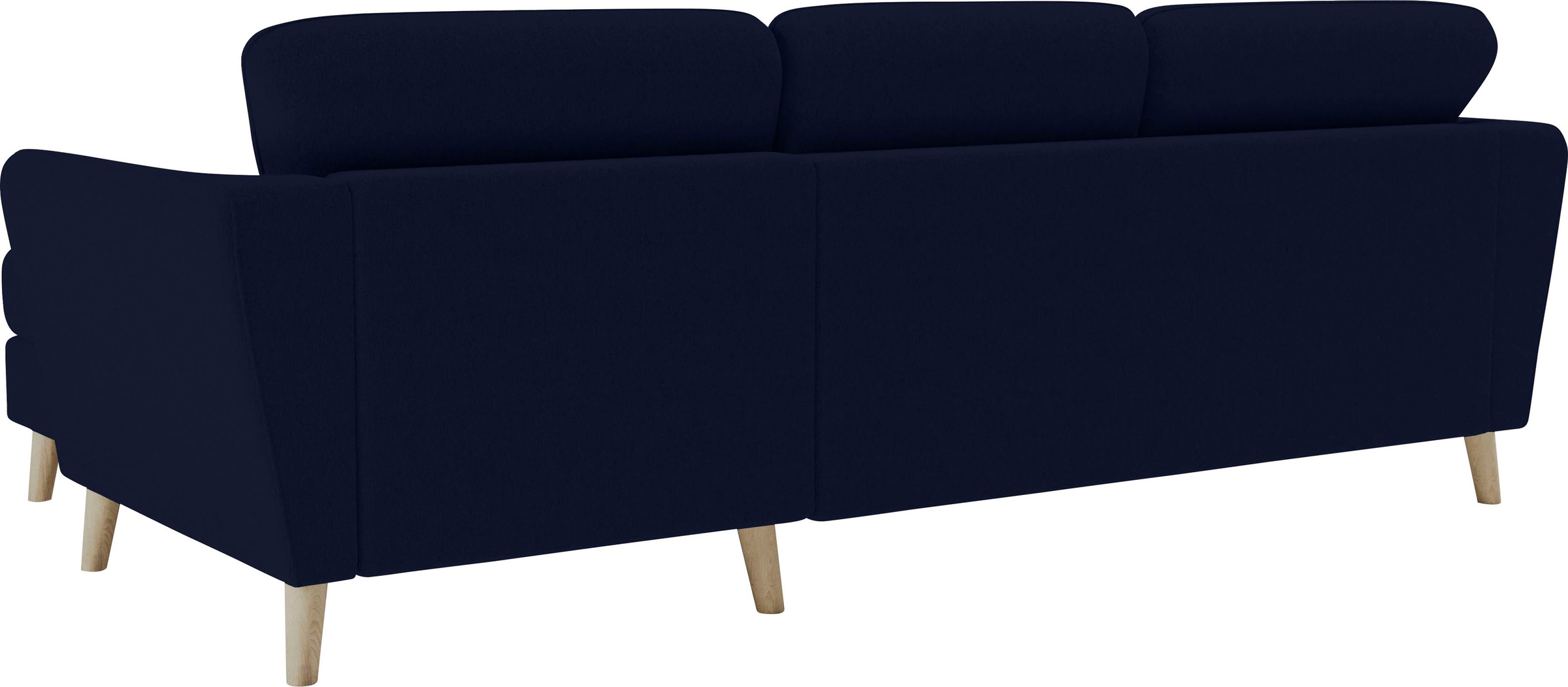 Home affaire Ecksofa »MARSEILLE (242/152cm),L-Form, Rec. rechts/links«, Massivholzbeine Eiche, Landhausstil, Wellenunterfederung