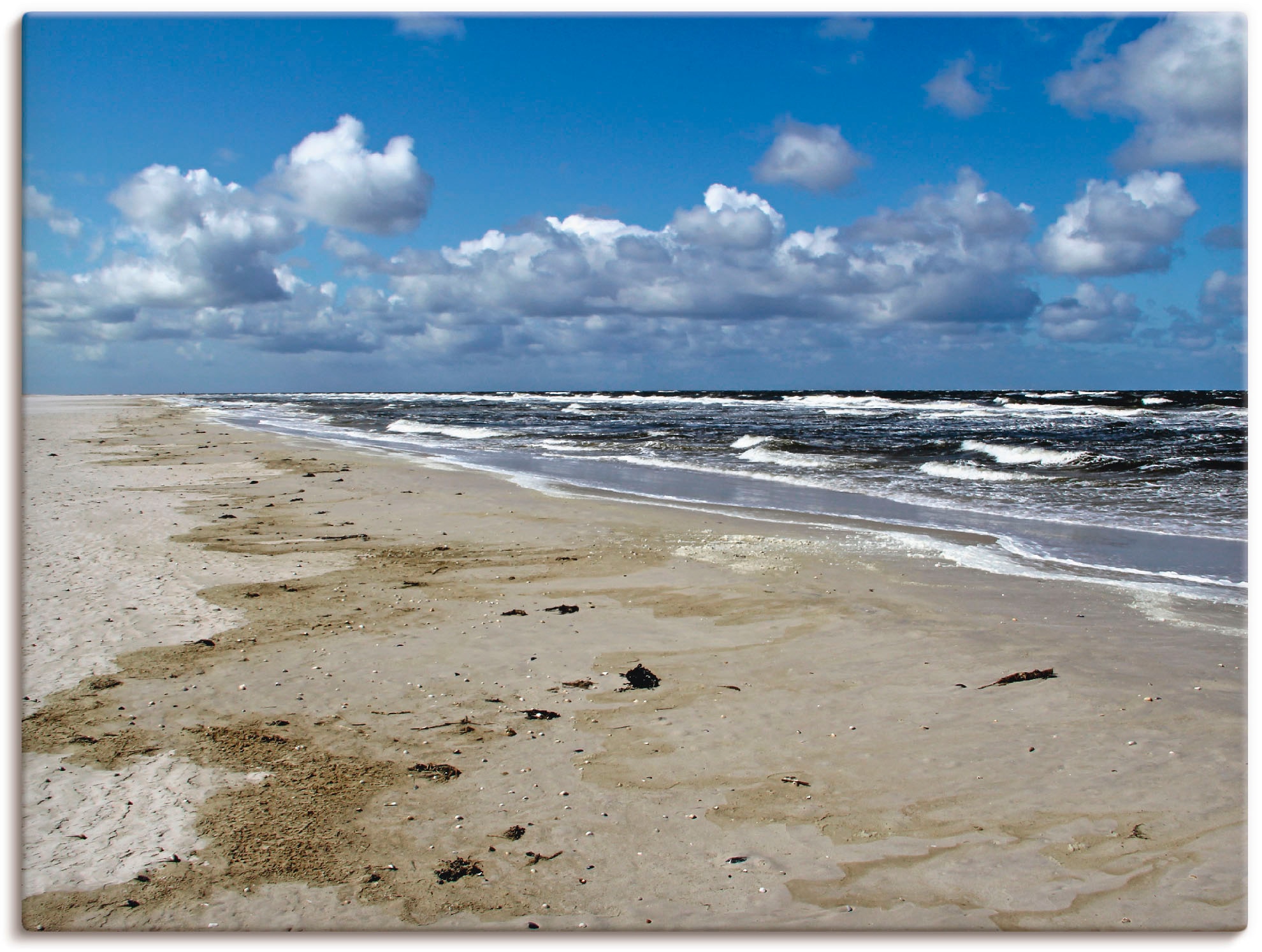 Artland Leinwandbild »Nordsee - Urlaubsfeeling pur«, Strand, (1 St.), auf K günstig online kaufen