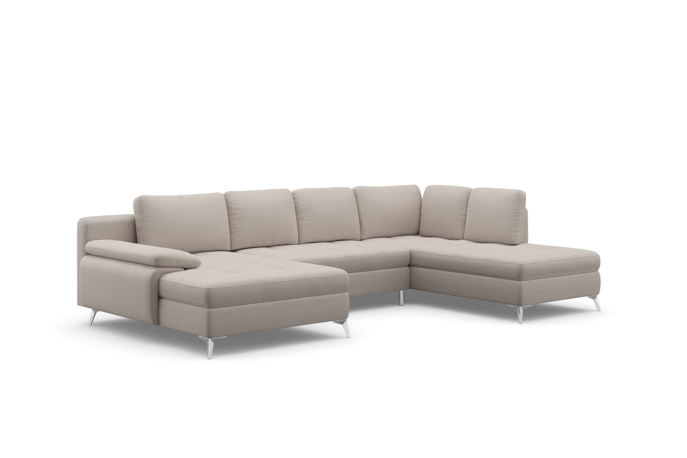 sit&more Wohnlandschaft »Latigo U-Form«, mit Recamiere, wahlweise mit Bettfunktion und Bettkasten