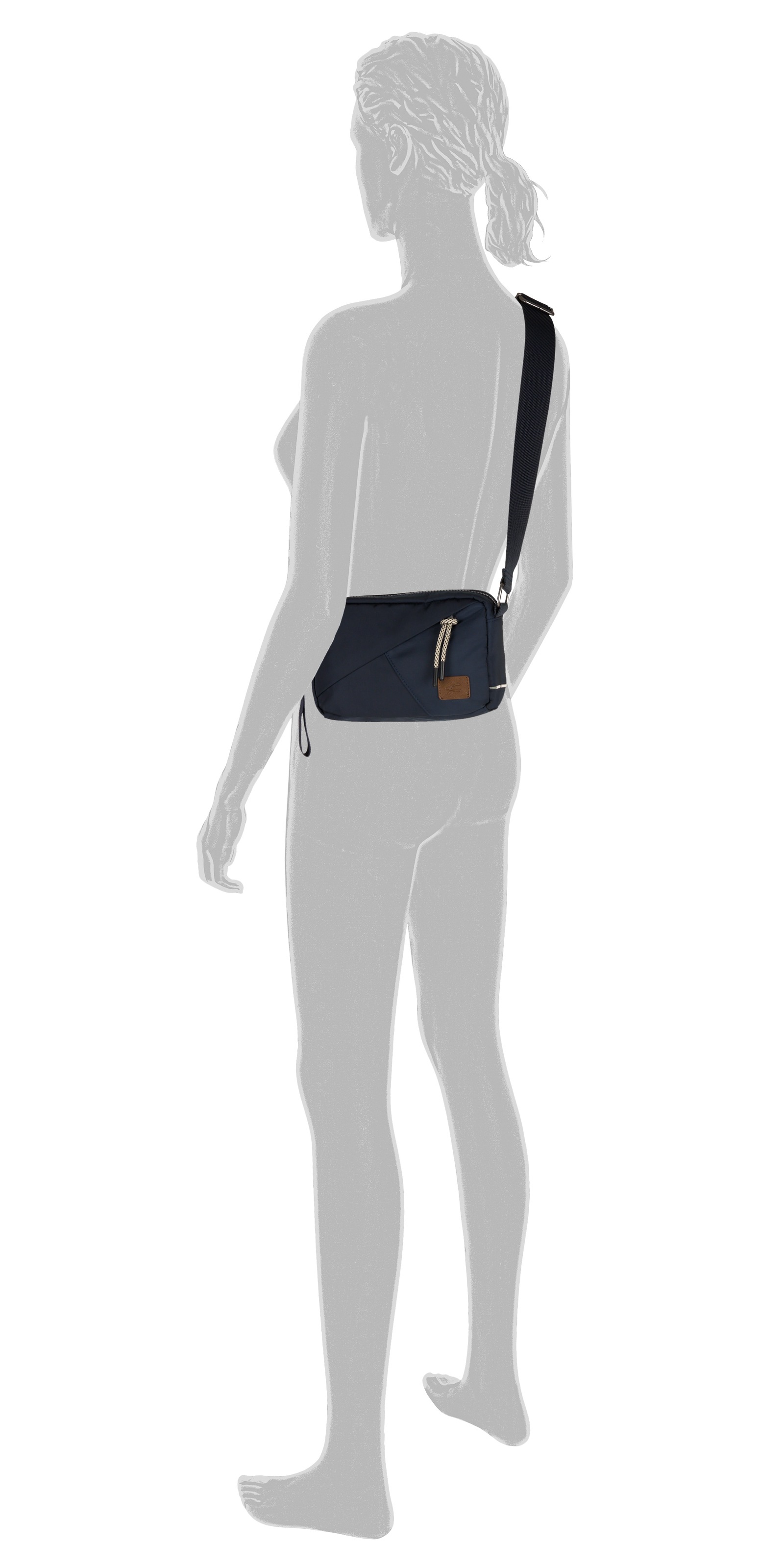 camel active Handtasche »Aurum«, aus recyceltem, robusten Nylon leichtgewichtig mit feinen Details