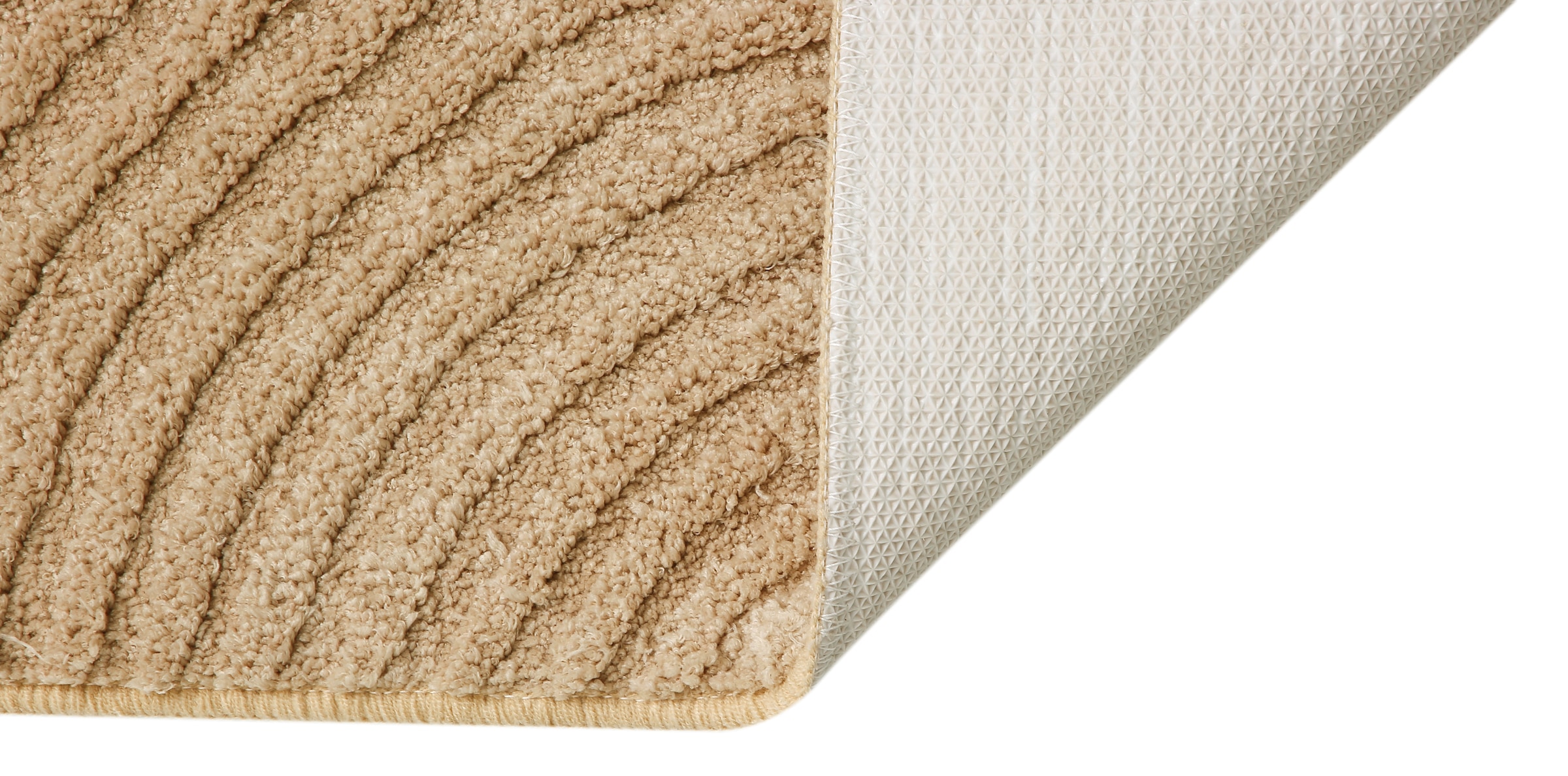 my home Badematte »Ognon, Scandi, Boho, modernes Muster«, rutschhemmend beschichtet, fußbodenheizungsgeeignet-schnell trocknend-strapazierfähig, Badteppich, Uni Farben, Hoch-Tief-Effekt