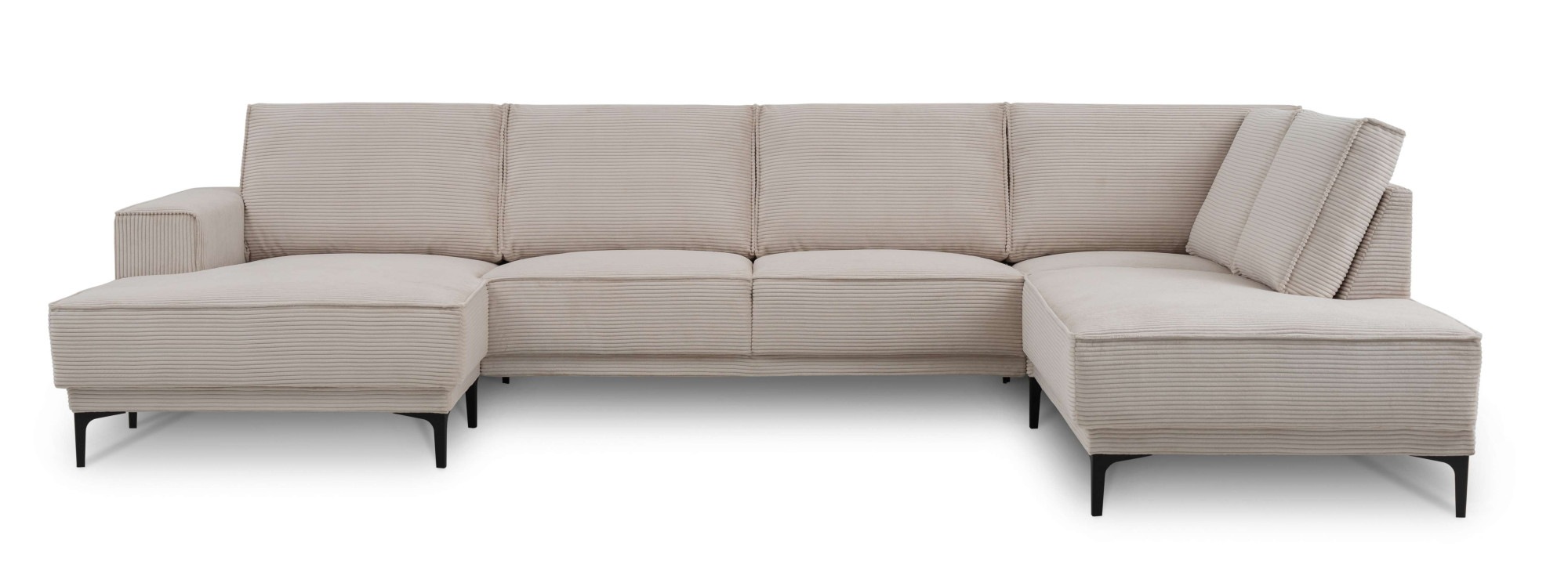 OTTO home Wohnlandschaft »XXL Sofa Oland, Struktur, Flachgewebe, Luxus-Micr günstig online kaufen
