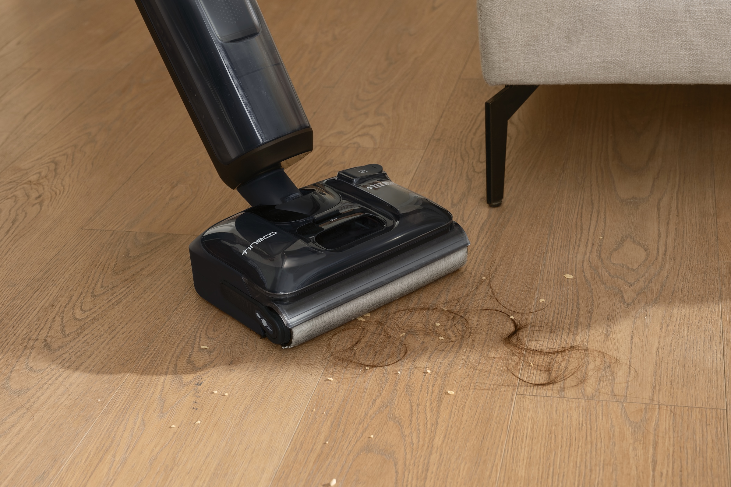 Tineco Nass-Trocken-Sauger »Floor One S7 Stretch, 85° Grad Heißluft-Trocknung, 180° Grad Neigung«, 50 Min Akku, automatische Anpassung der Saugleistung, Tierhaarfilter