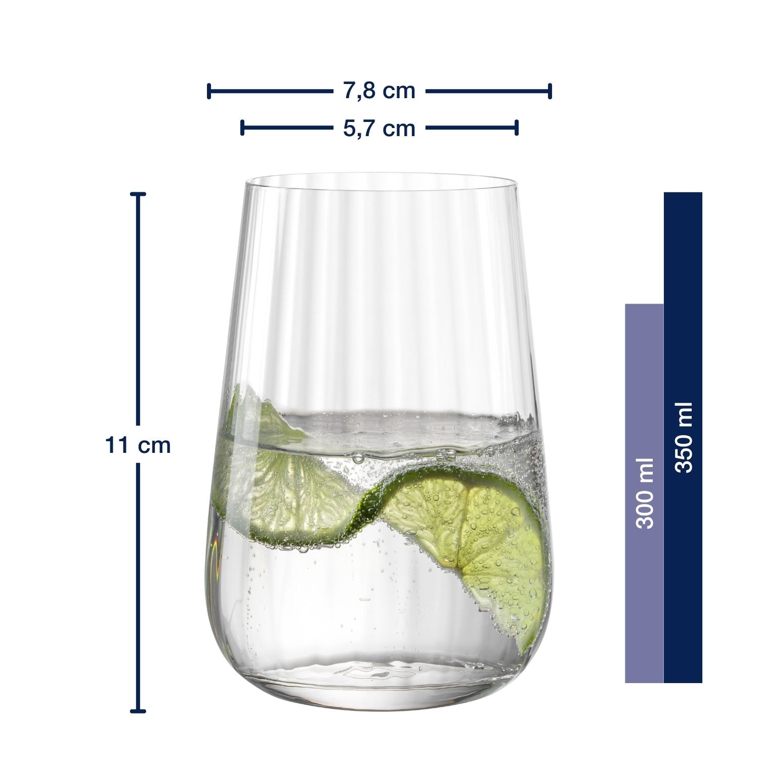LEONARDO Tumbler-Glas »Trinkgläser PAOLO, 4er-Set, 350 ml«