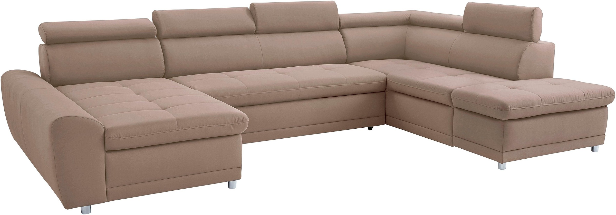 sit&more Wohnlandschaft »Riva U-Form«, wahlweise mit Bettfunktion