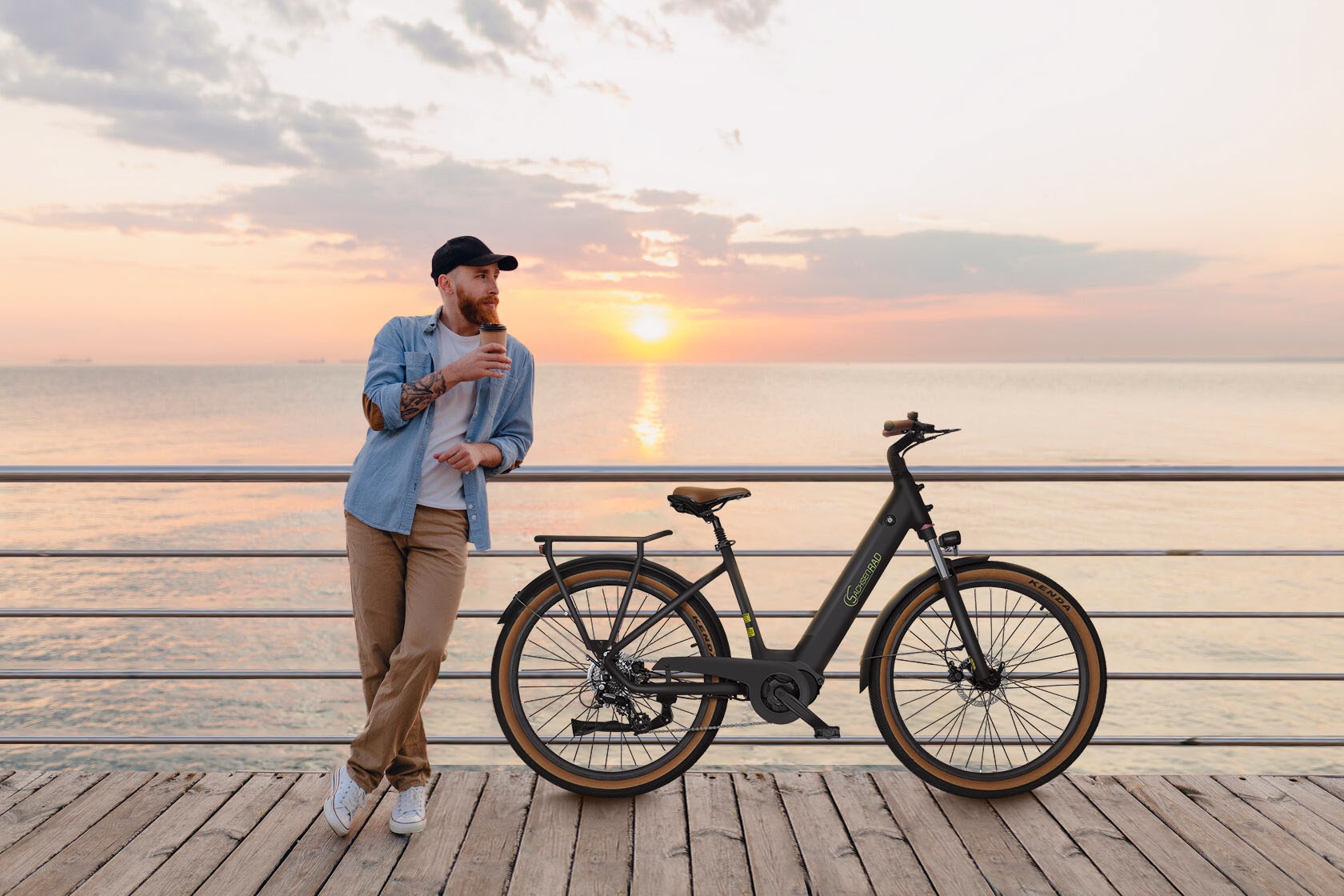 SachsenRad E-Bike »C5«, 7 Gang, Shimano, SHIMANO 7SP TOURNEY TY300, Mittelmotor 250 W, TFT Farb-LCD-Display, Fahrmodus Pedelec, 
LED-Frontlicht, Alarmanlage