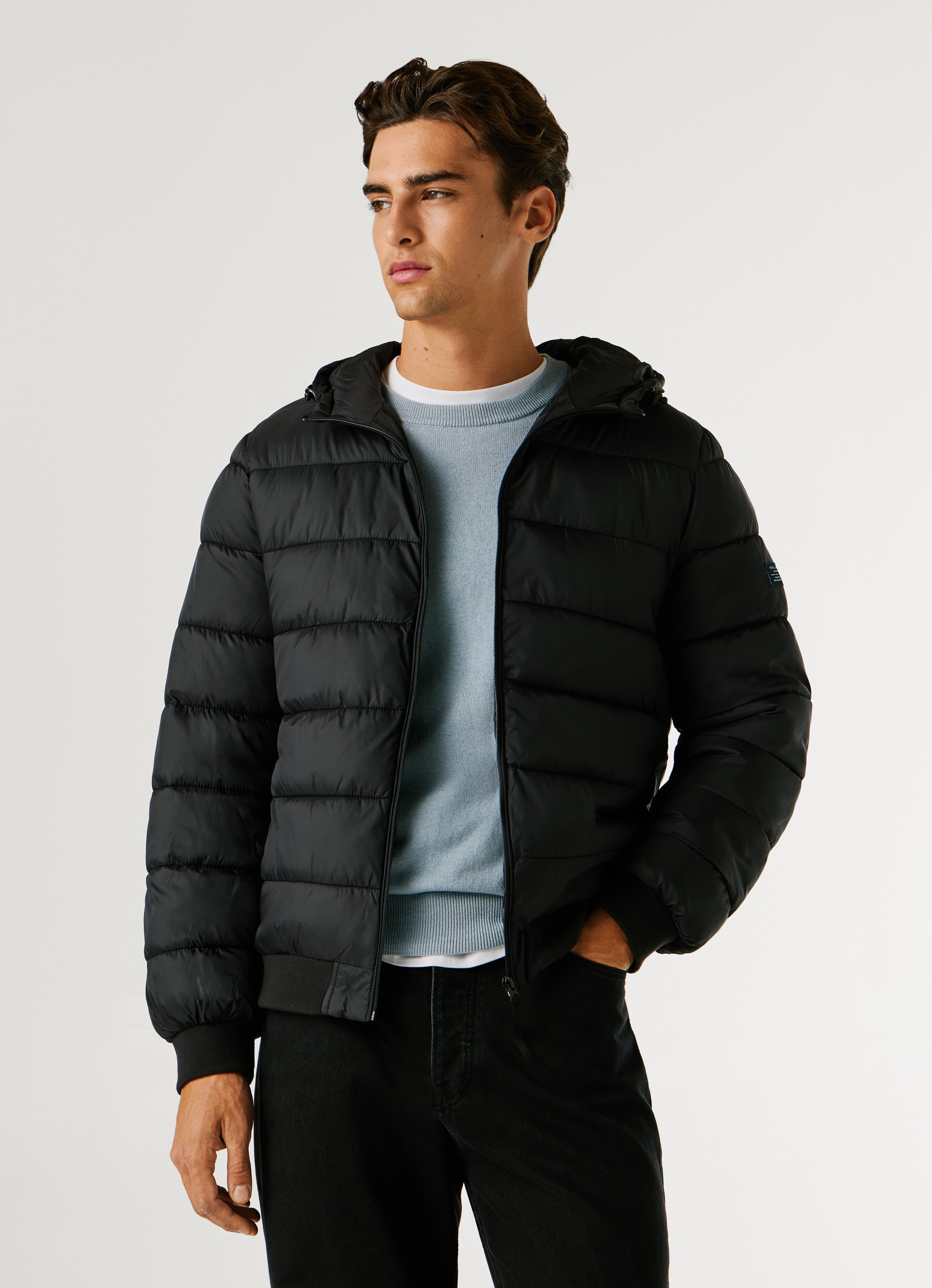 Pepe Jeans Steppjacke »PUFFER HOOD« mit Kapuze Regular Fit mit Kapuze