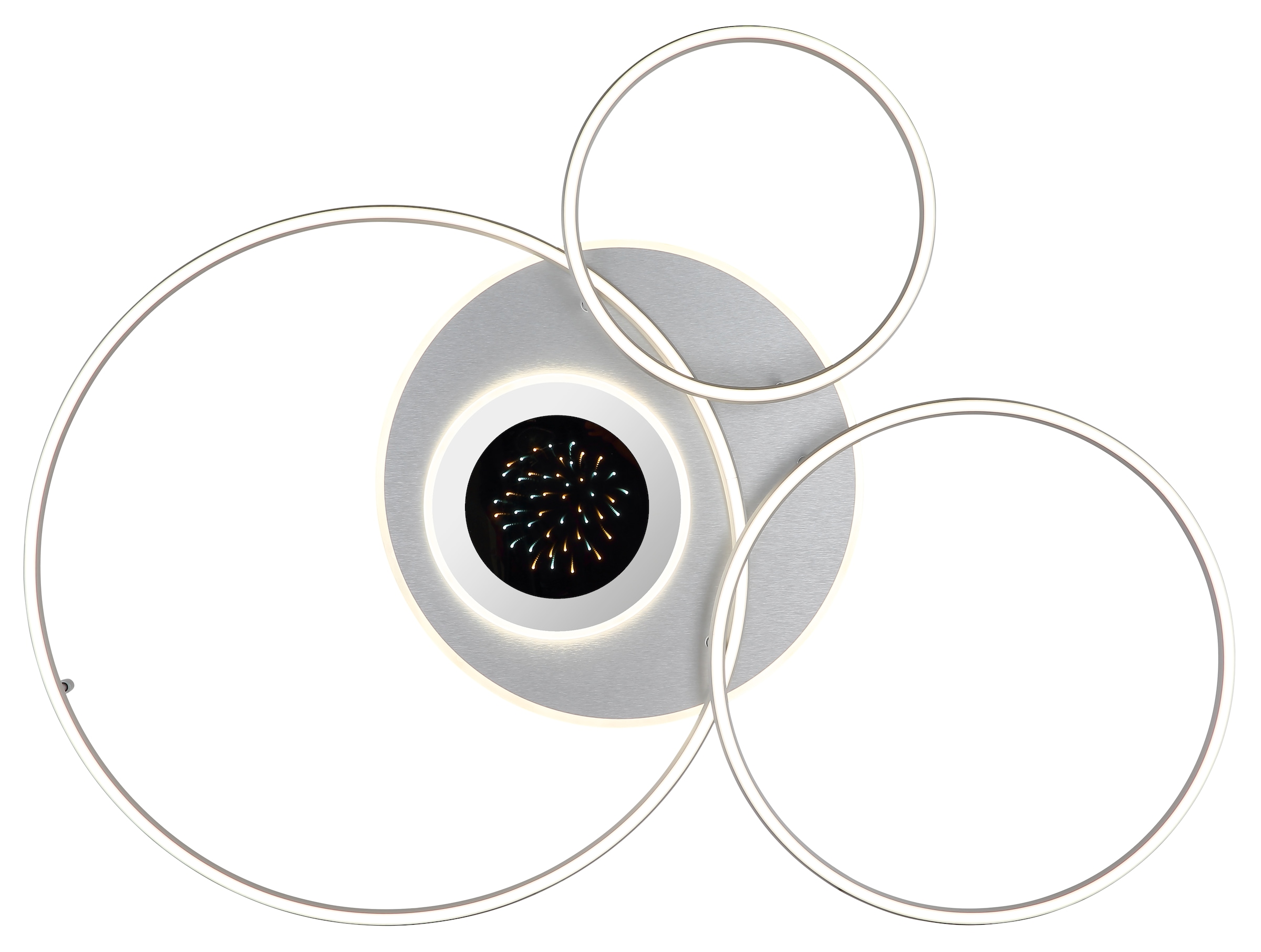 GLOBO LIGHTING Deckenleuchte »JOHNSON« LED-Modul 1 Stk. Smarte LED-Deckenleuchte, dimmbar, Fernbedienung, flexibel