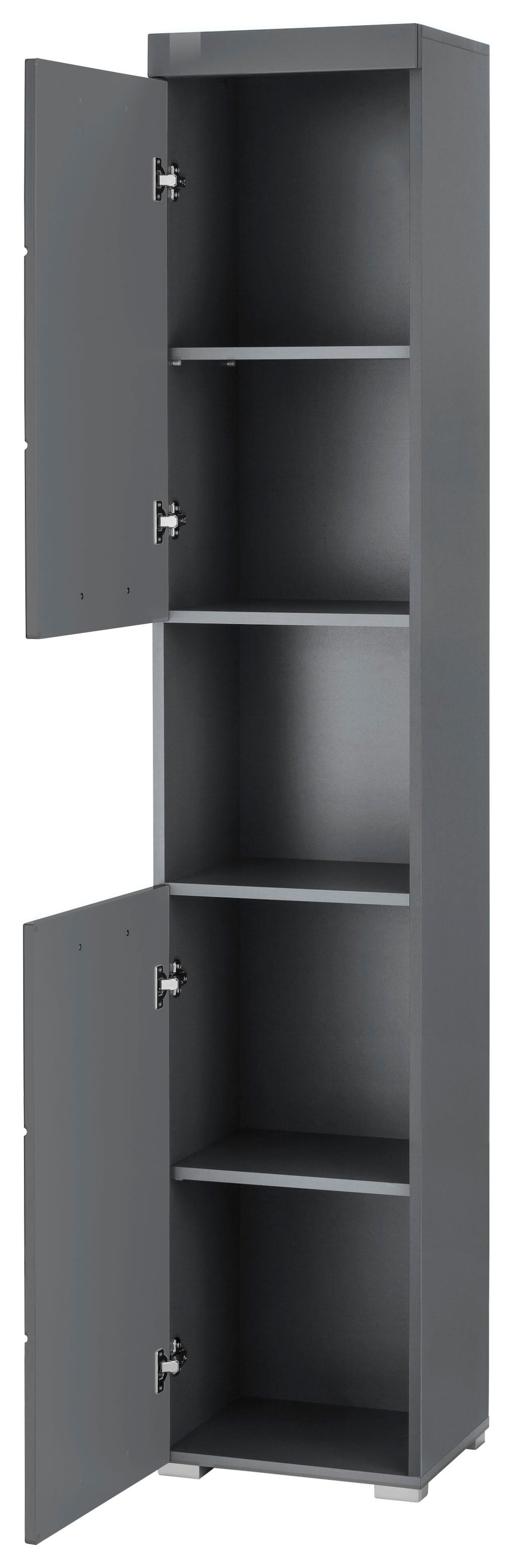 welltime Hochschrank »Avena«, Badschrank mit 2 Türen & 1 Fach - (B/T/H) 37/31/190 cm