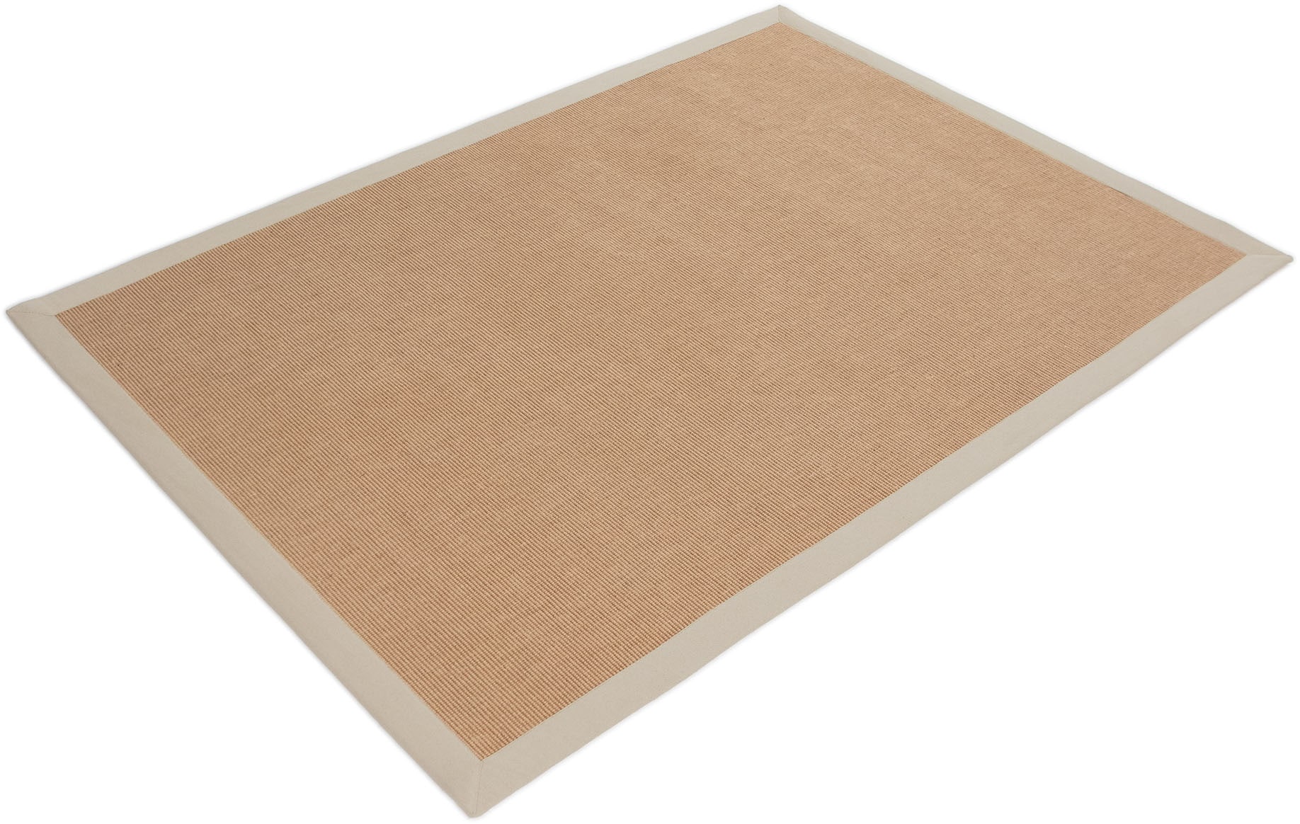 carpetfine Sisalteppich »Sisal«, rechteckig, 5 mm Höhe, mit farbiger Bordüre, Anti Rutsch Rückseite