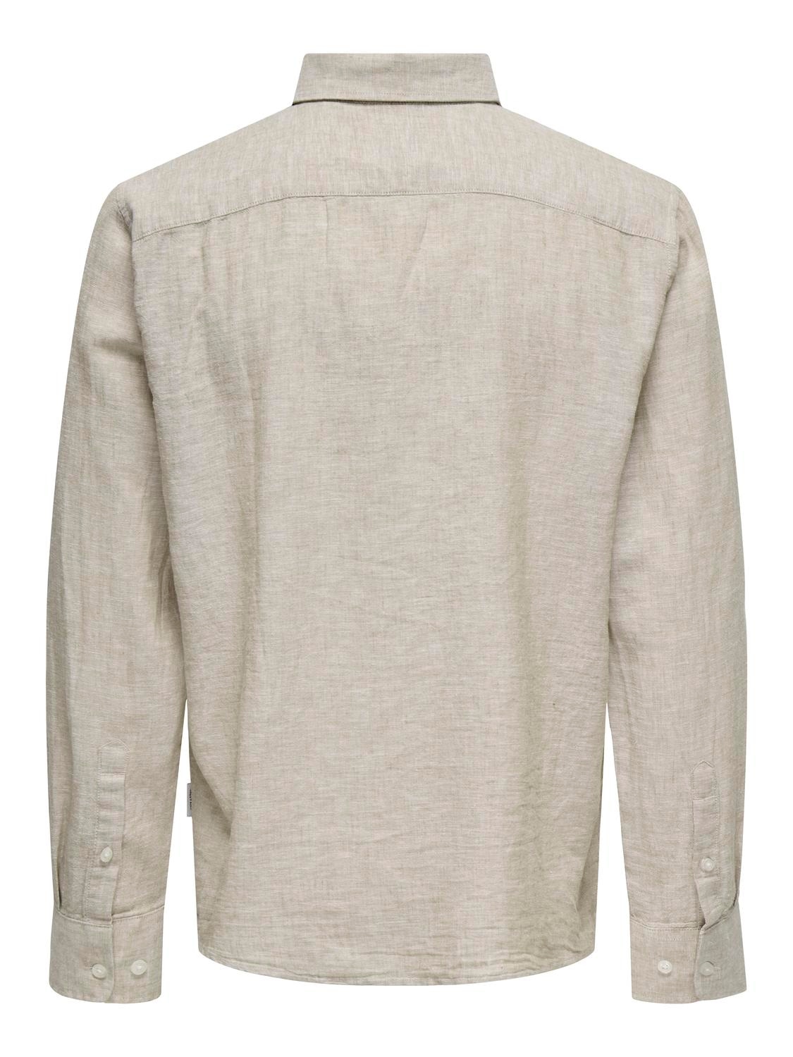 ONLY & SONS Langarmhemd »ONSCAIDEN LIFE REG LS 1 PKT SHIRT NOOS«