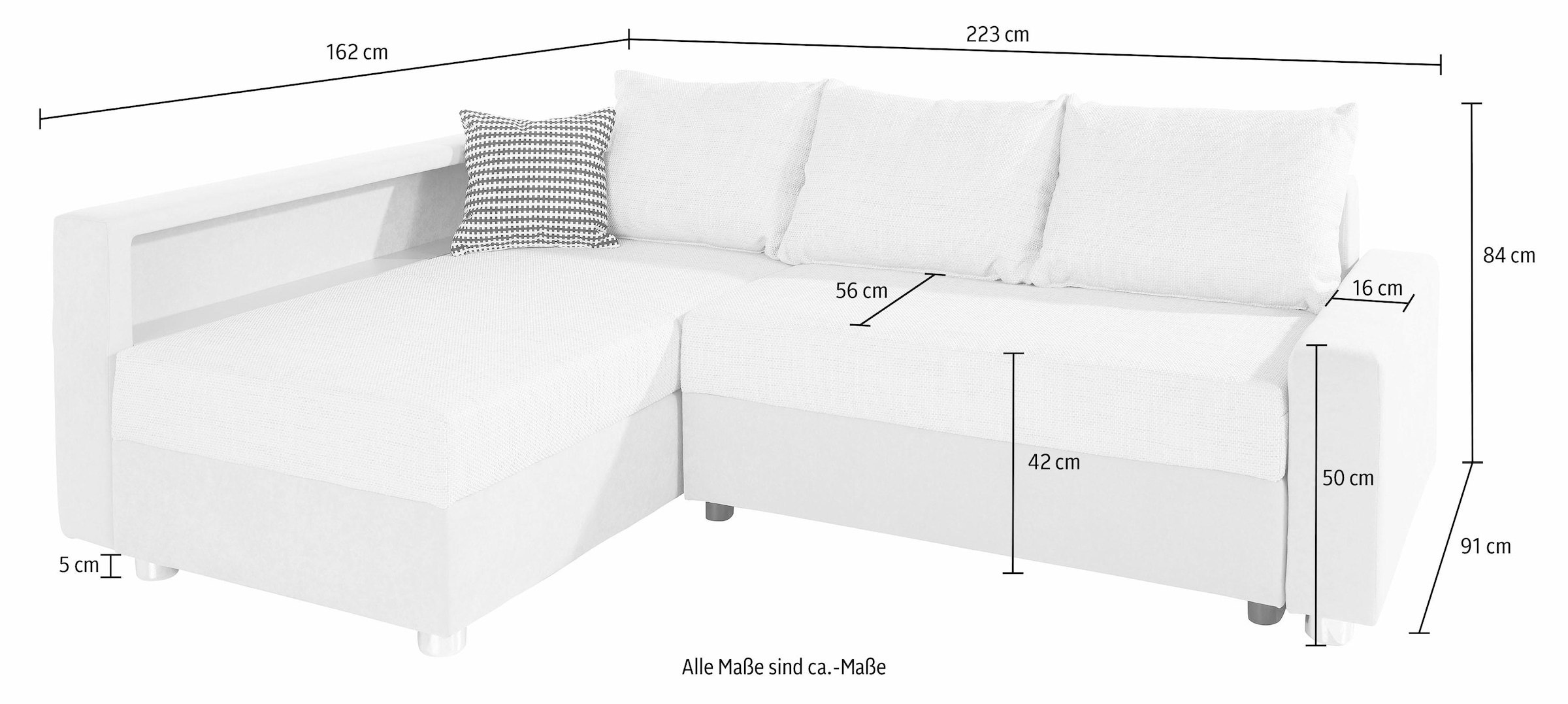 COLLECTION AB Ecksofa »Relax«, Federkern, RGB-LED-Beleuchtung wahlweise online Bettfunktion, inklusive bestellen mit