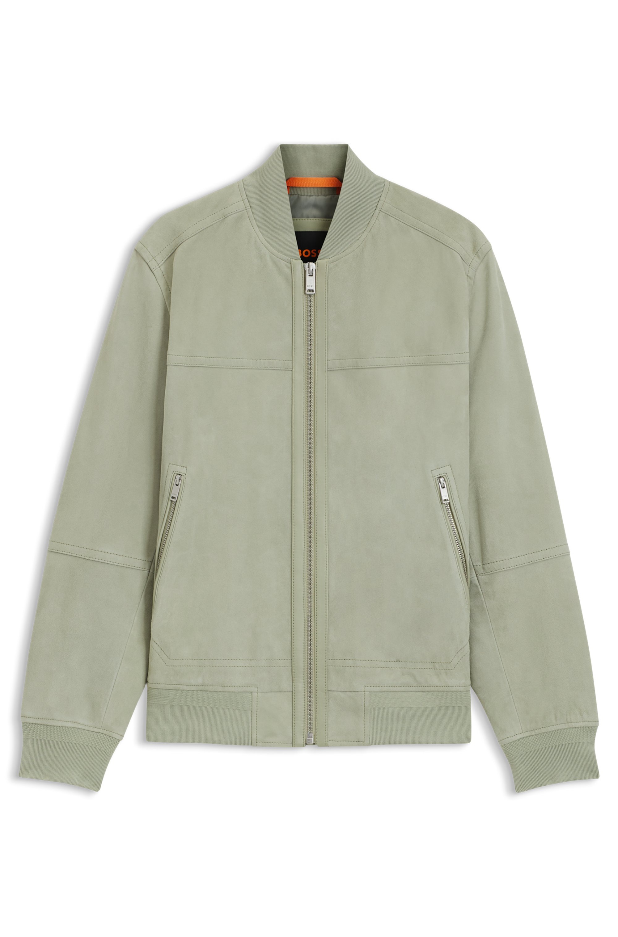 BOSS ORANGE Lederjacke »Johice«, aus weichem Ziegennappaleder