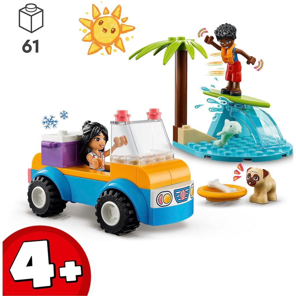 LEGO® Konstruktionsspielsteine »Strandbuggy-Spaß (41725), LEGO® Friends«, (61 St.), Made in Europe