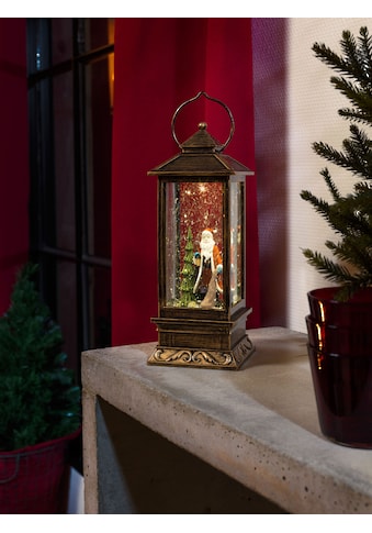 KONSTSMIDE LED Laterne, LED-Modul, 1 St., Warmweiß, LED Schneelaterne mit Weihnachtsmann kaufen